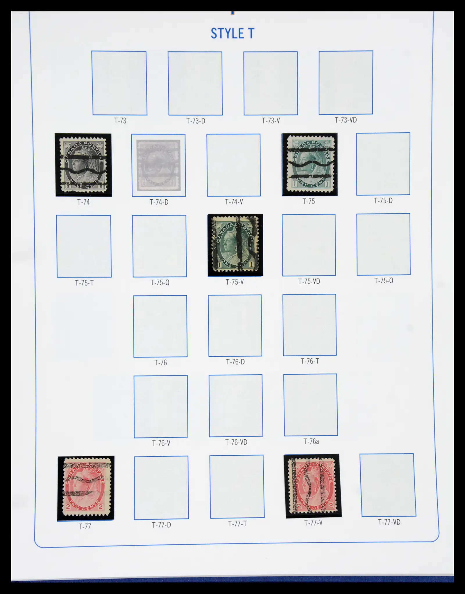 41101 0022 - Stamp collection 41101 Canada precancels.