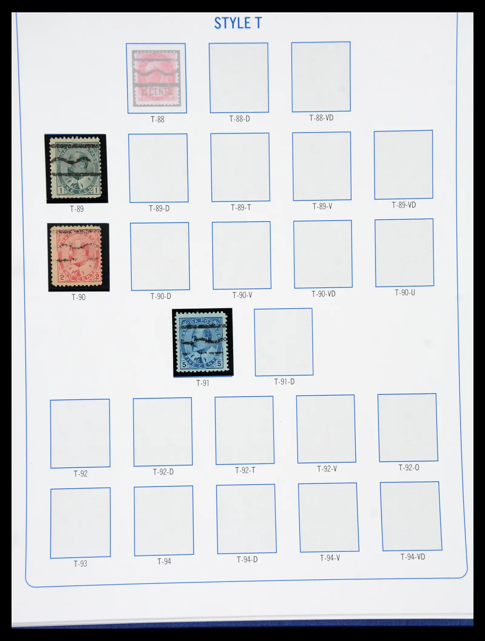 41101 0025 - Stamp collection 41101 Canada precancels.