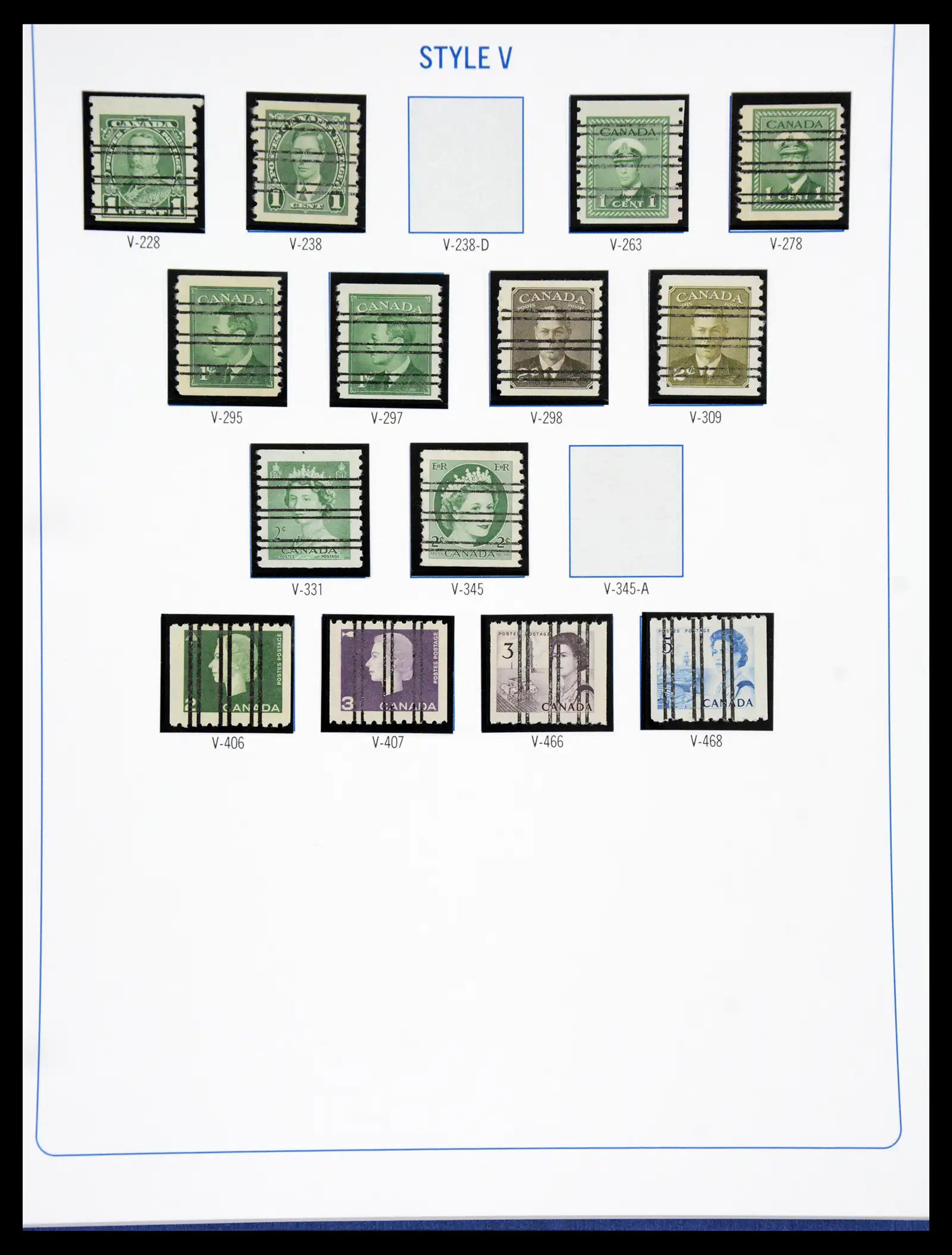 41101 0032 - Stamp collection 41101 Canada precancels.