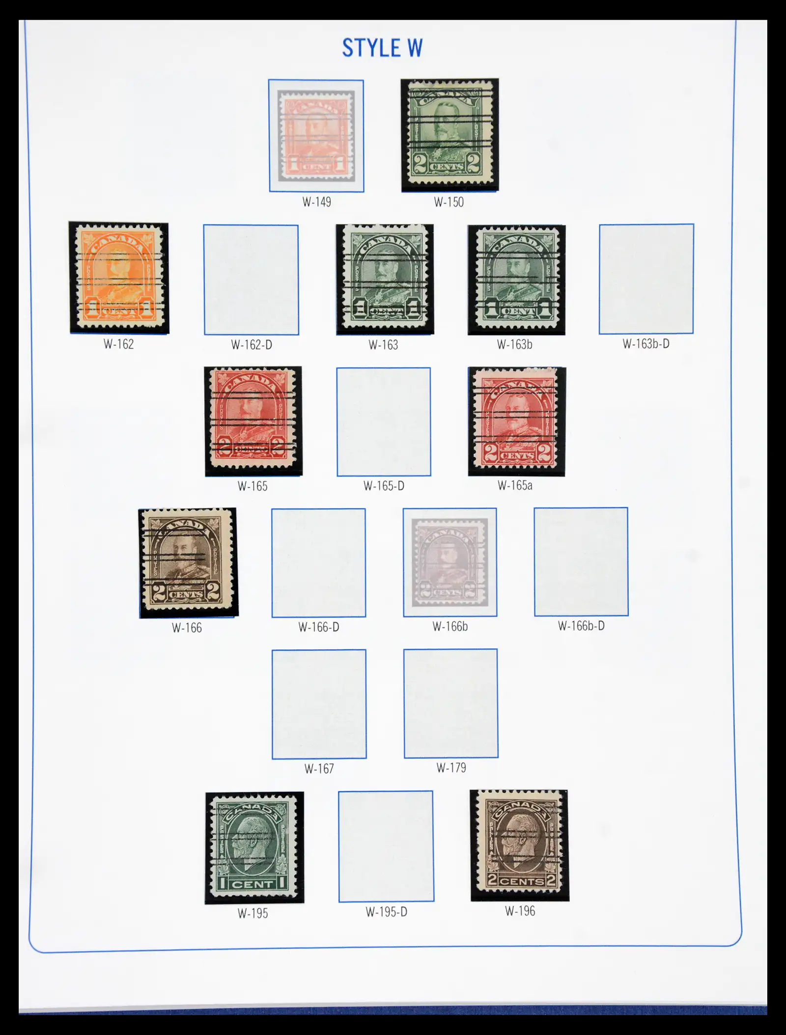 41101 0033 - Stamp collection 41101 Canada precancels.