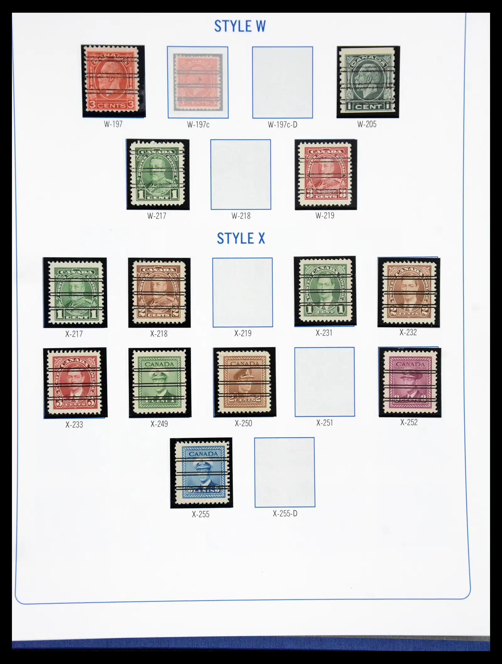 41101 0034 - Stamp collection 41101 Canada precancels.
