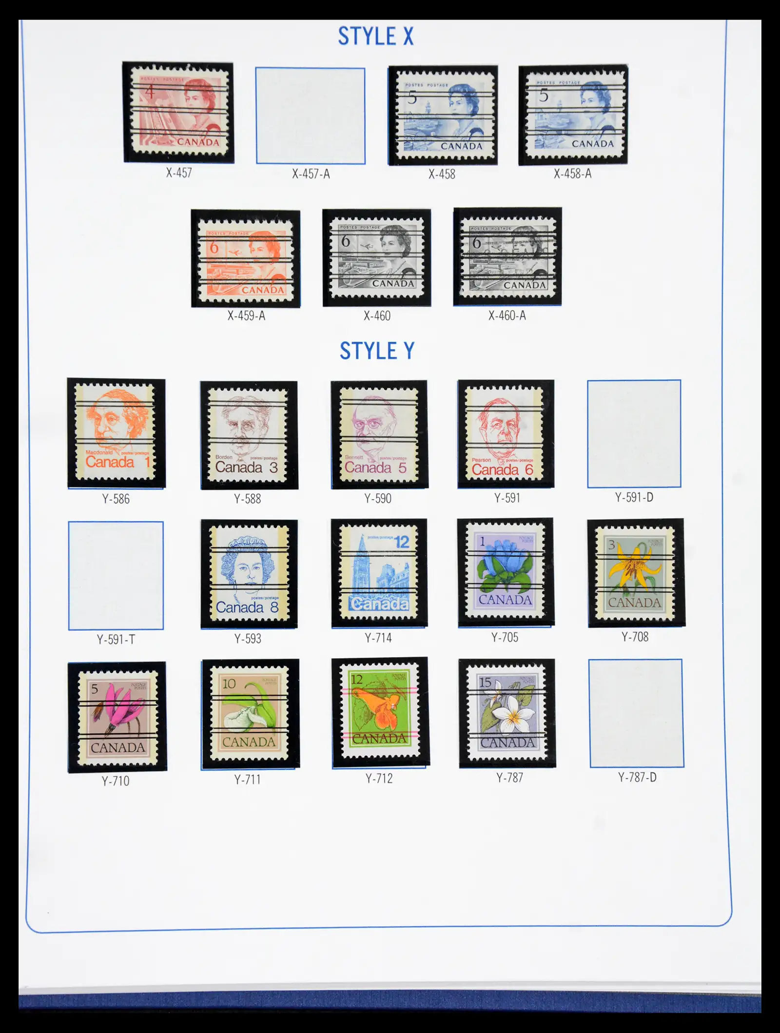 41101 0036 - Stamp collection 41101 Canada precancels.