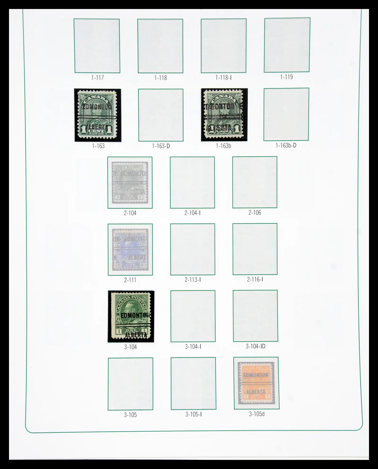 41101 0053 - Stamp collection 41101 Canada precancels.