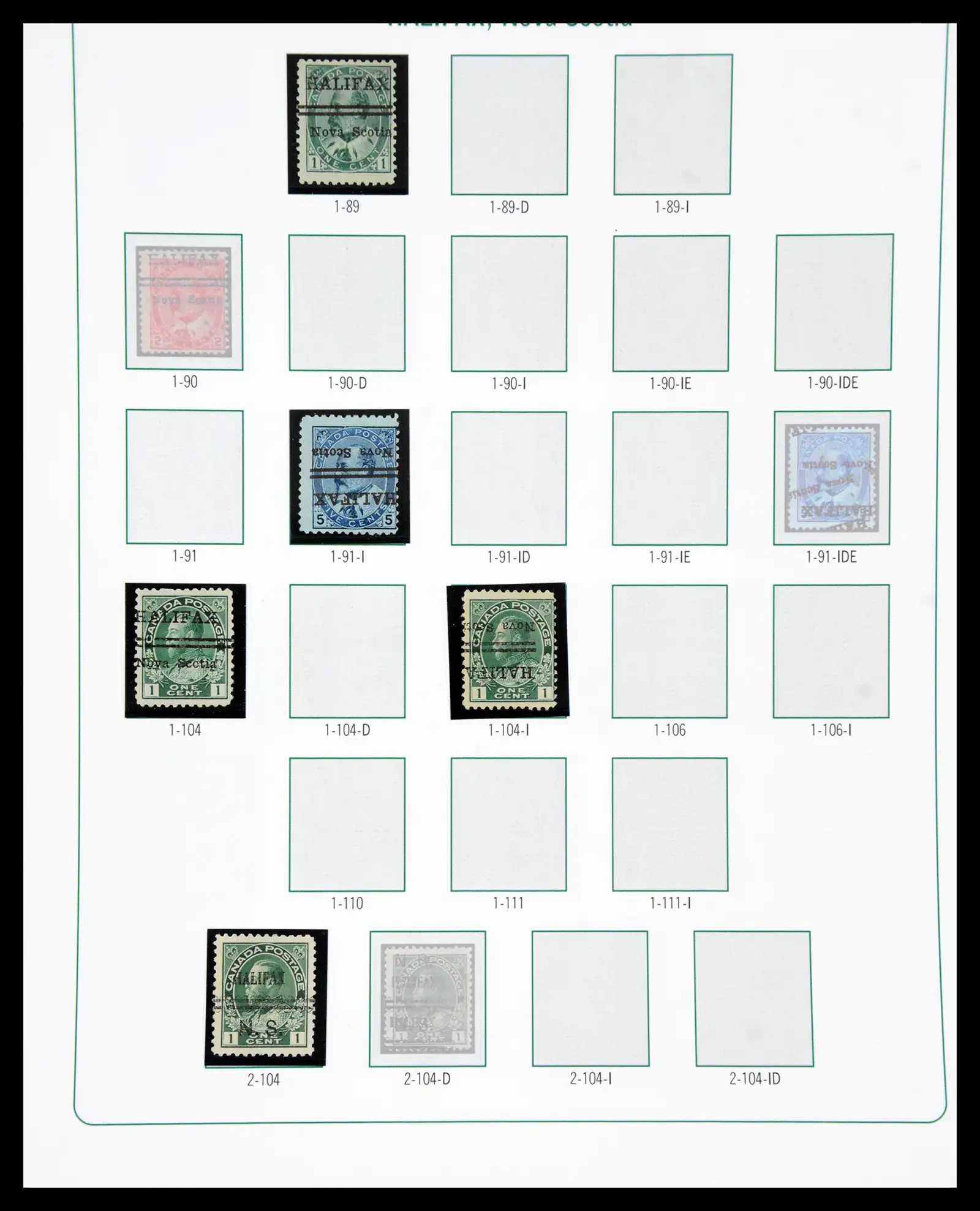 41101 0058 - Stamp collection 41101 Canada precancels.