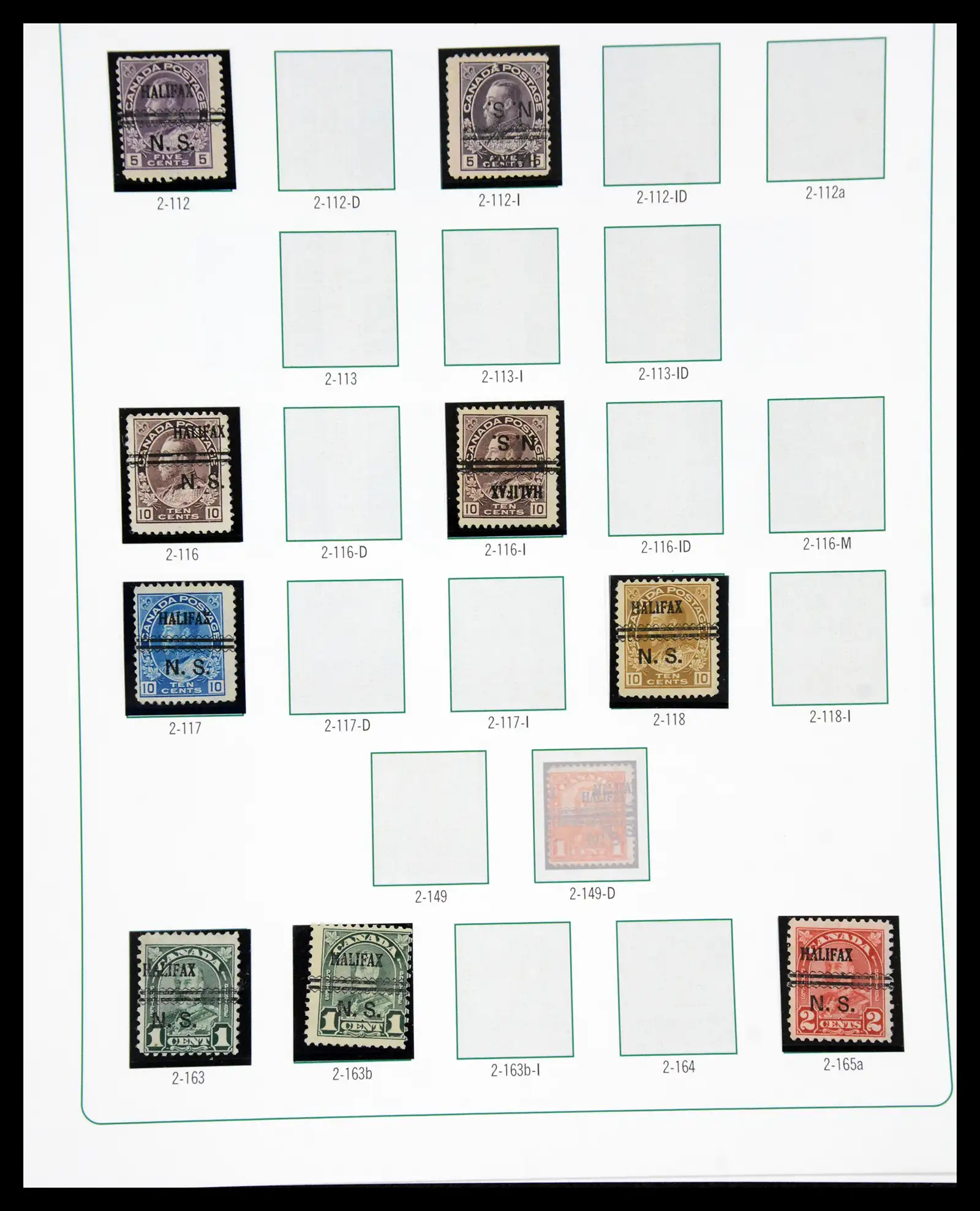 41101 0060 - Stamp collection 41101 Canada precancels.