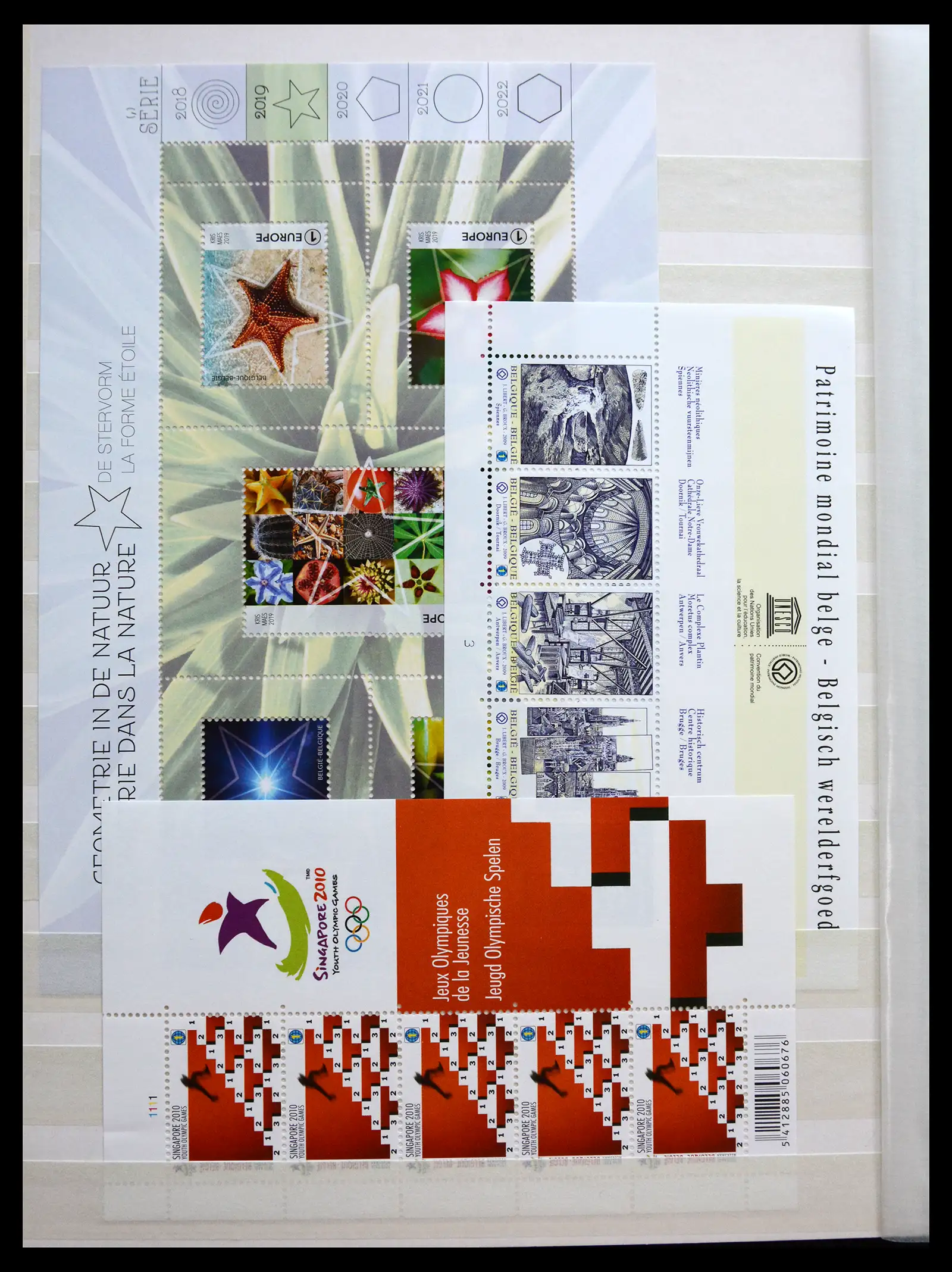 41104 0032 - Stamp collection 41104 Belgium modern sheetlets mnh 2010-2021!