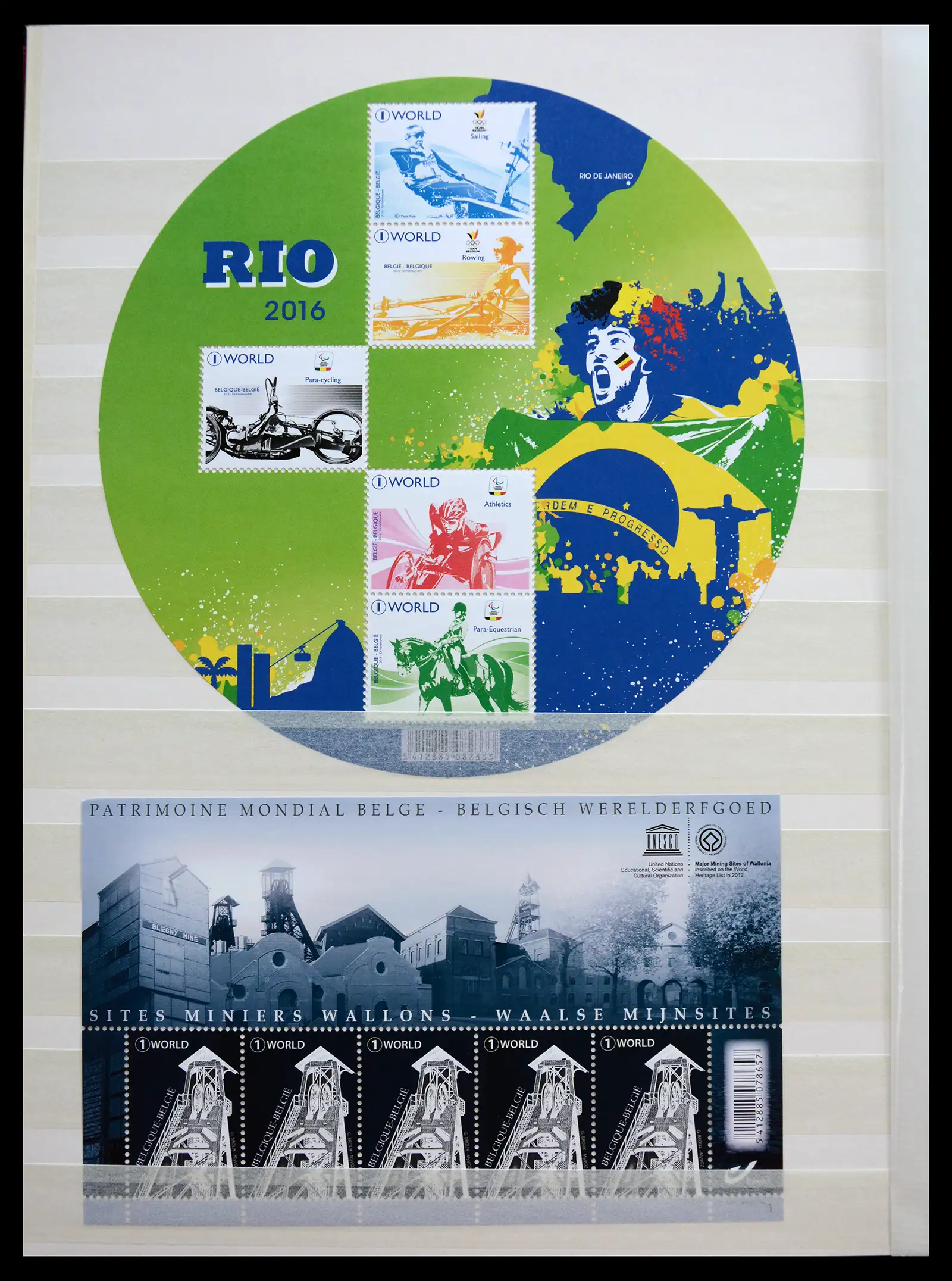 41104 0040 - Stamp collection 41104 Belgium modern sheetlets mnh 2010-2021!
