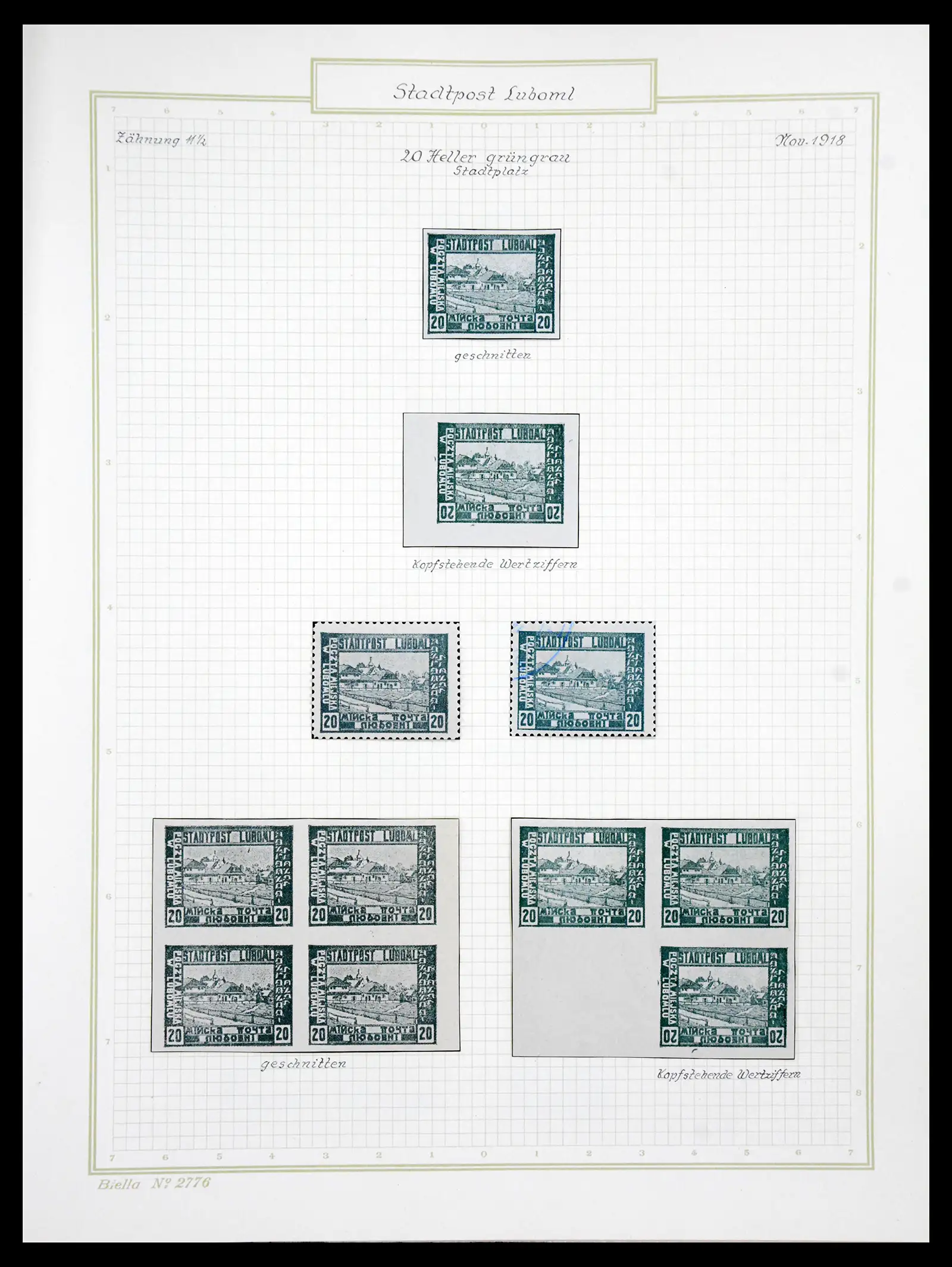 41105 0022 - Stamp collection 41105 Poland local stamps supercollection 1915-1918.