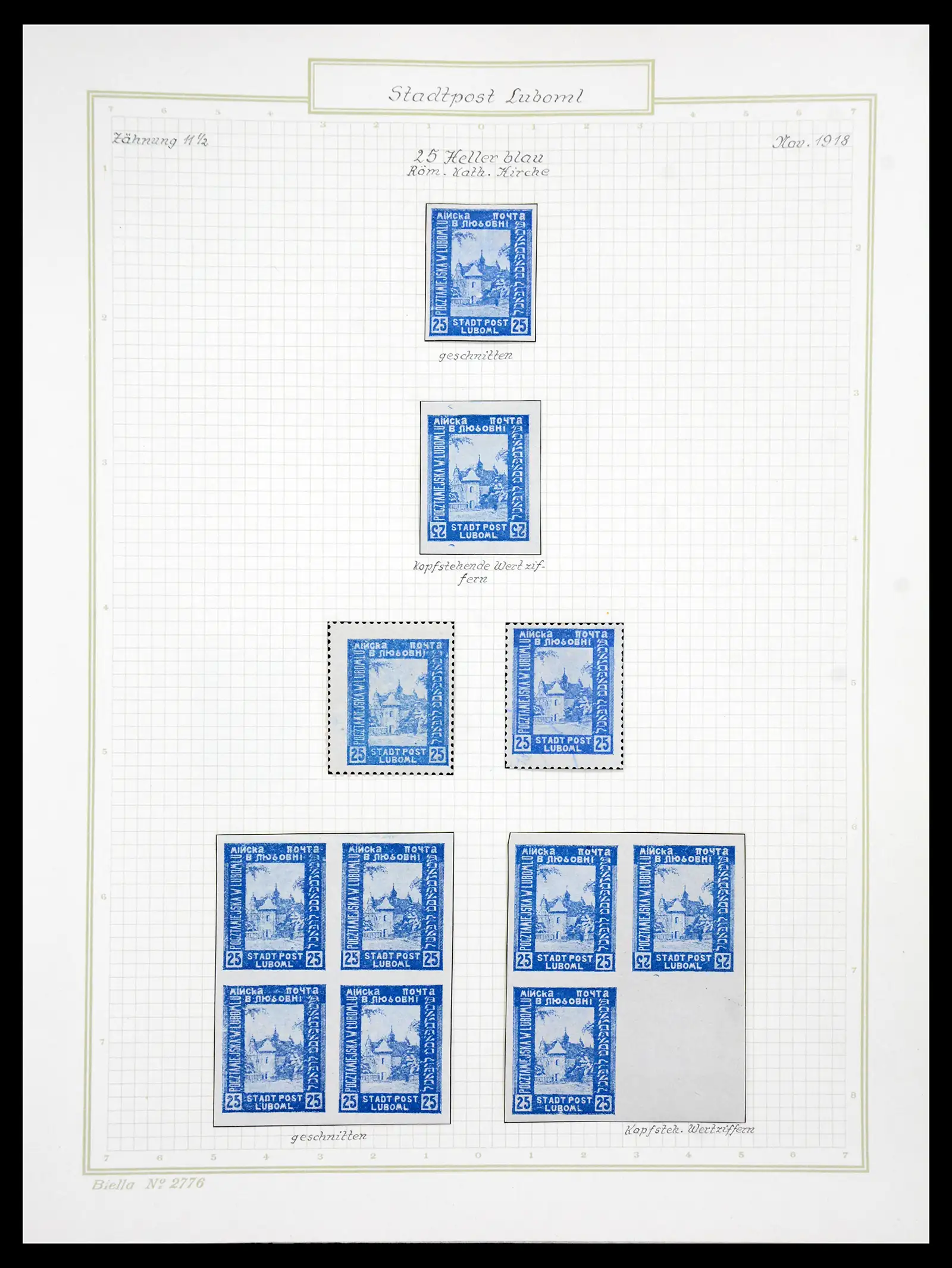 41105 0023 - Stamp collection 41105 Poland local stamps supercollection 1915-1918.