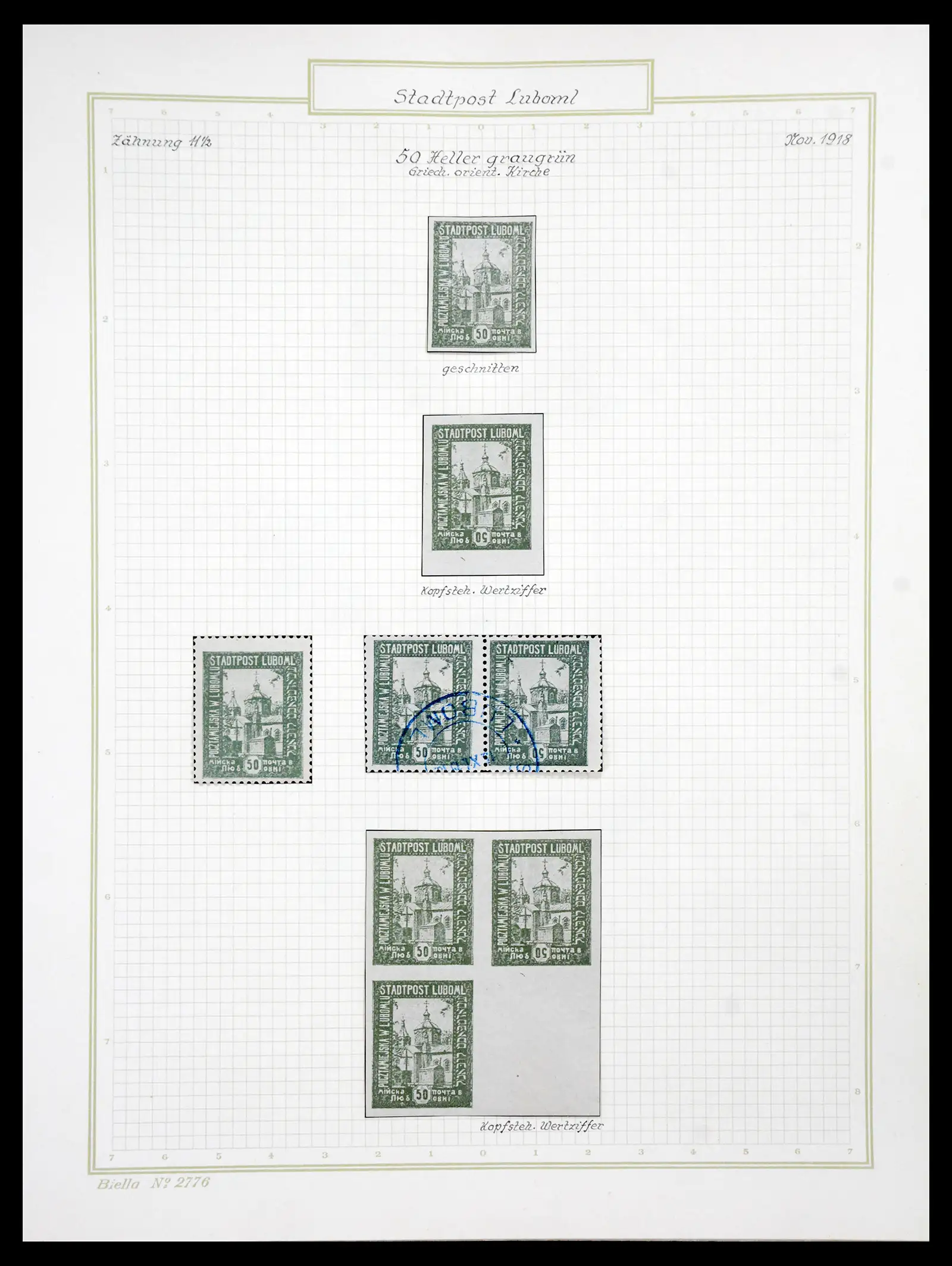 41105 0024 - Stamp collection 41105 Poland local stamps supercollection 1915-1918.