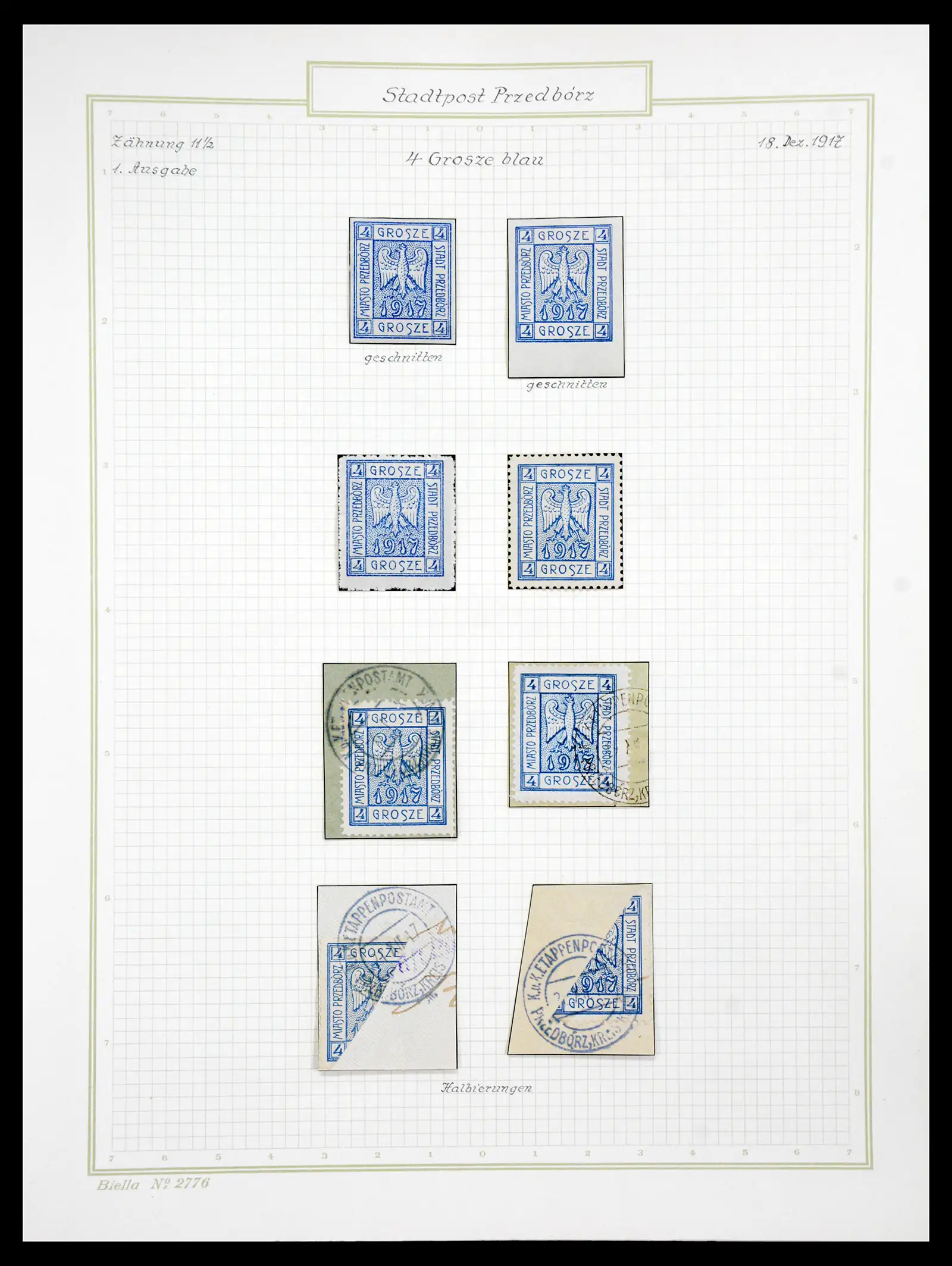 41105 0026 - Stamp collection 41105 Poland local stamps supercollection 1915-1918.