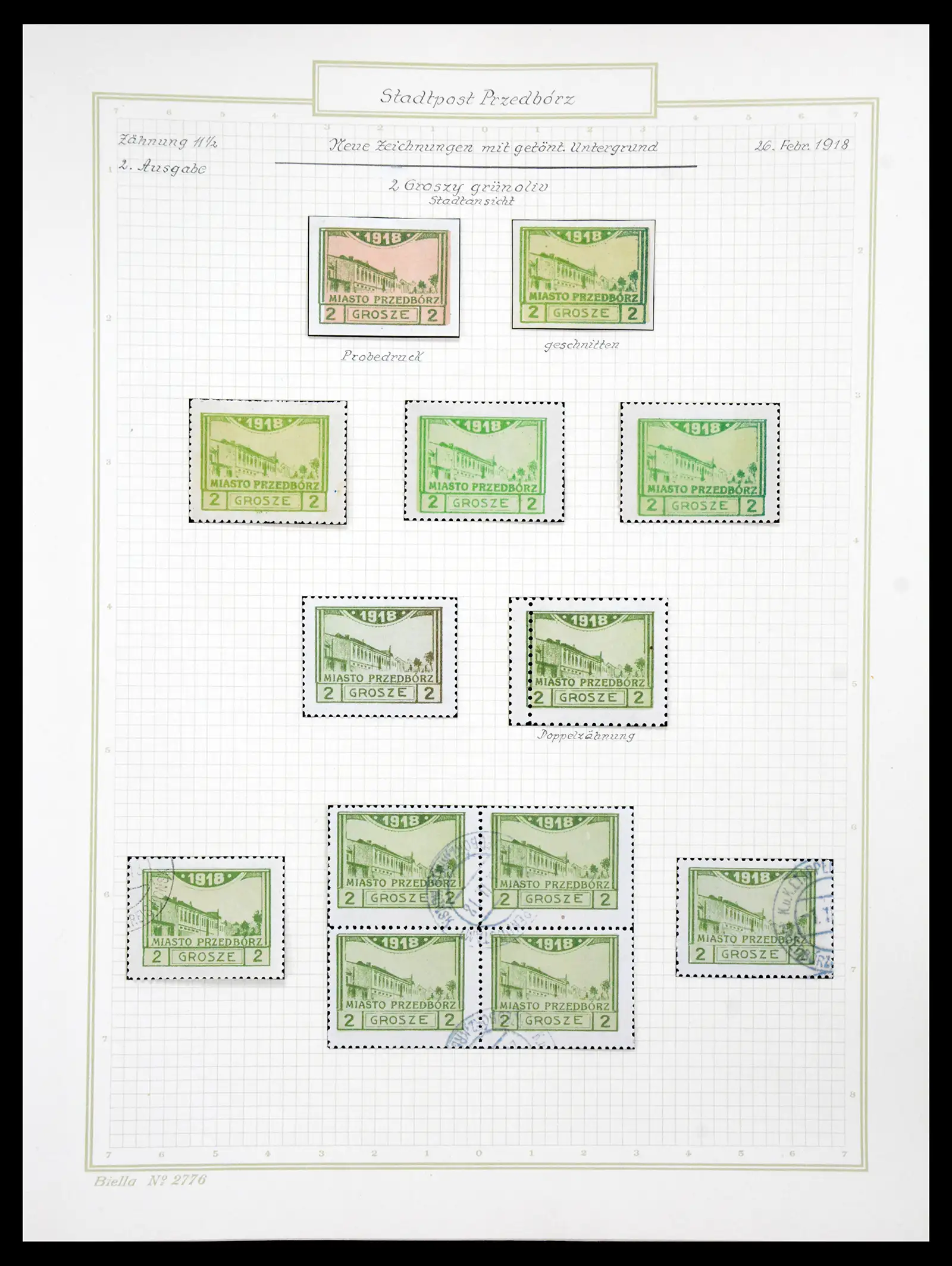 41105 0029 - Stamp collection 41105 Poland local stamps supercollection 1915-1918.