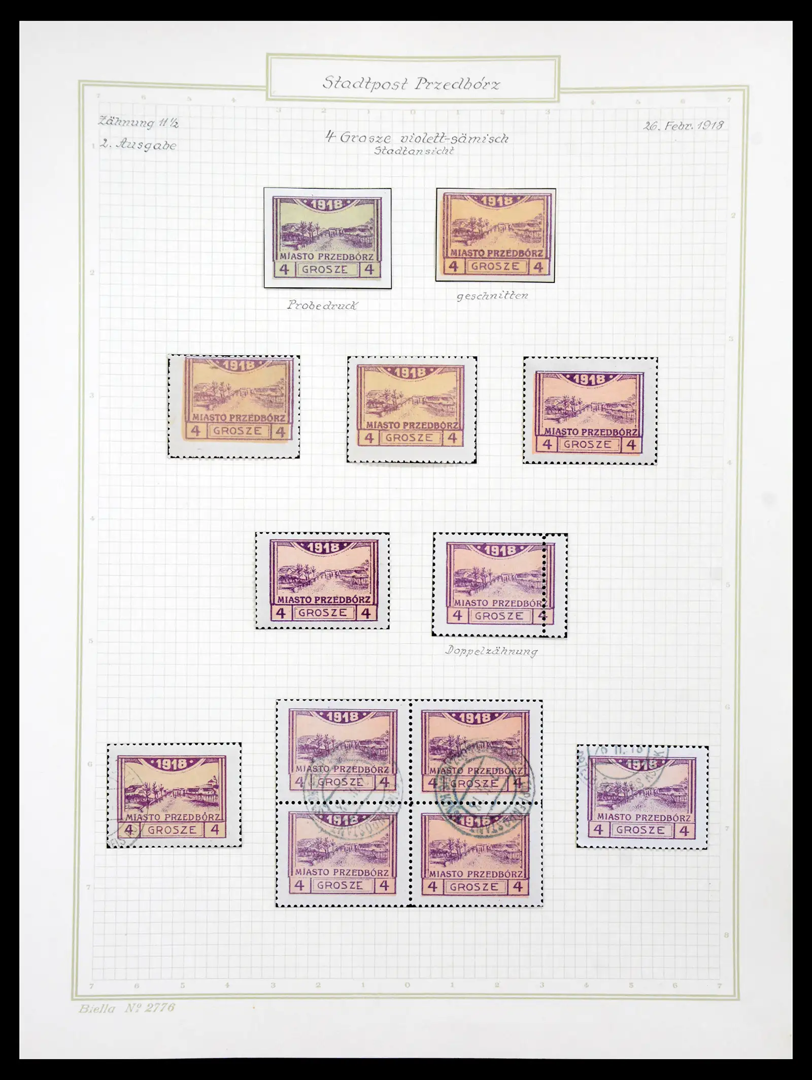 41105 0030 - Stamp collection 41105 Poland local stamps supercollection 1915-1918.
