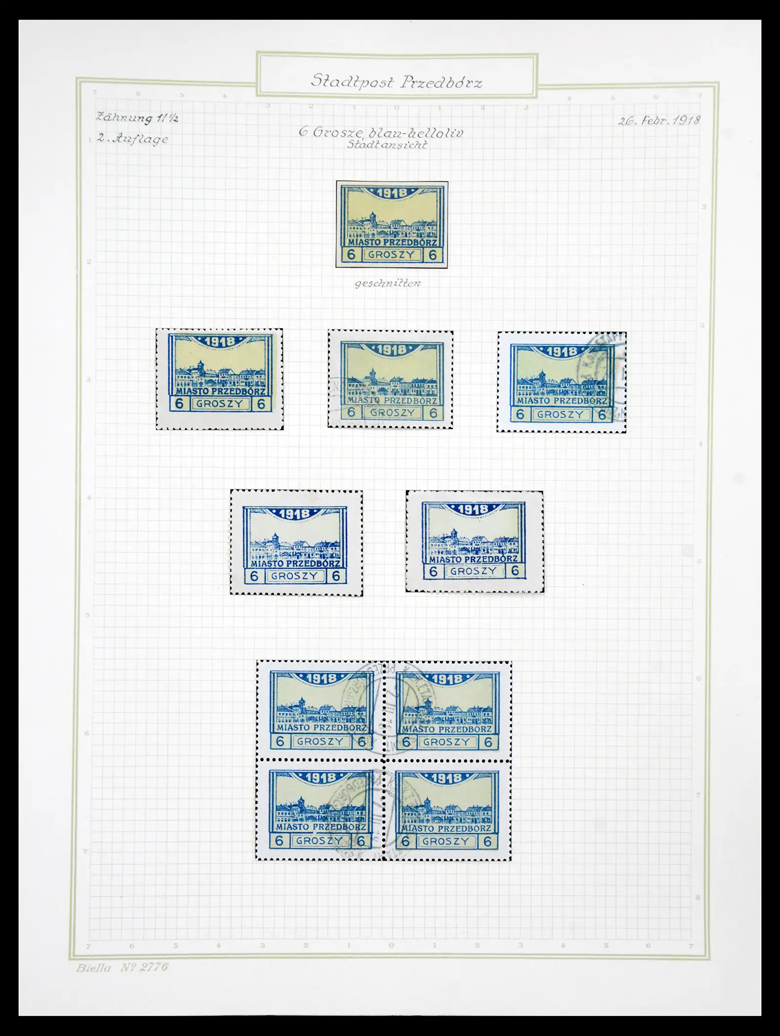 41105 0031 - Stamp collection 41105 Poland local stamps supercollection 1915-1918.