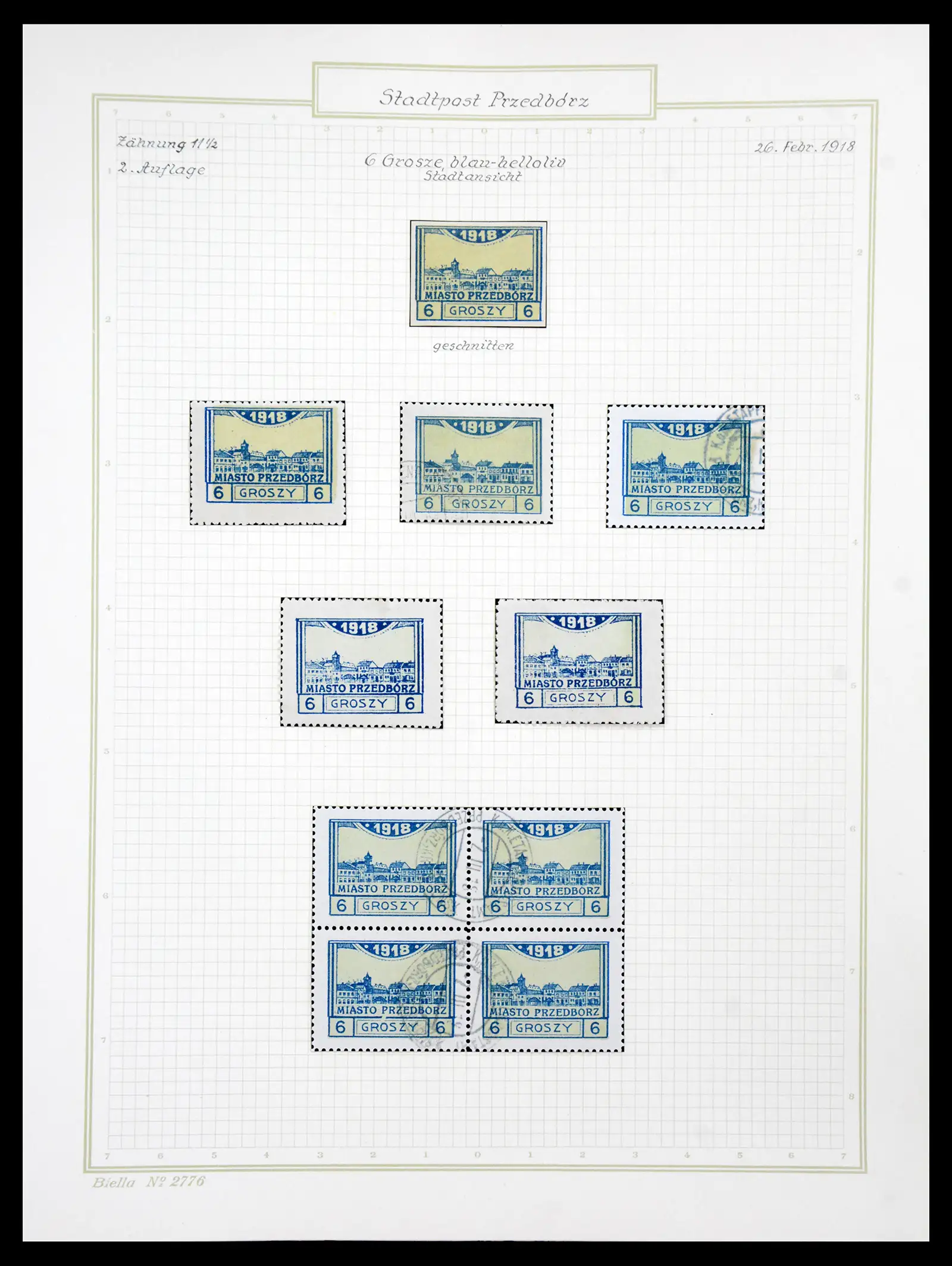 41105 0032 - Stamp collection 41105 Poland local stamps supercollection 1915-1918.