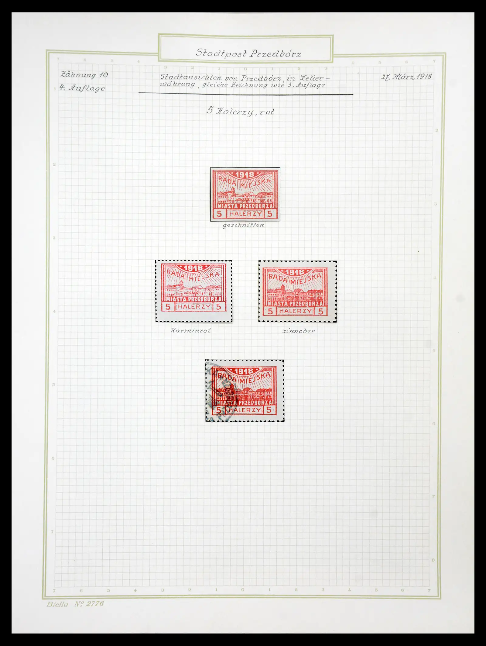 41105 0039 - Stamp collection 41105 Poland local stamps supercollection 1915-1918.