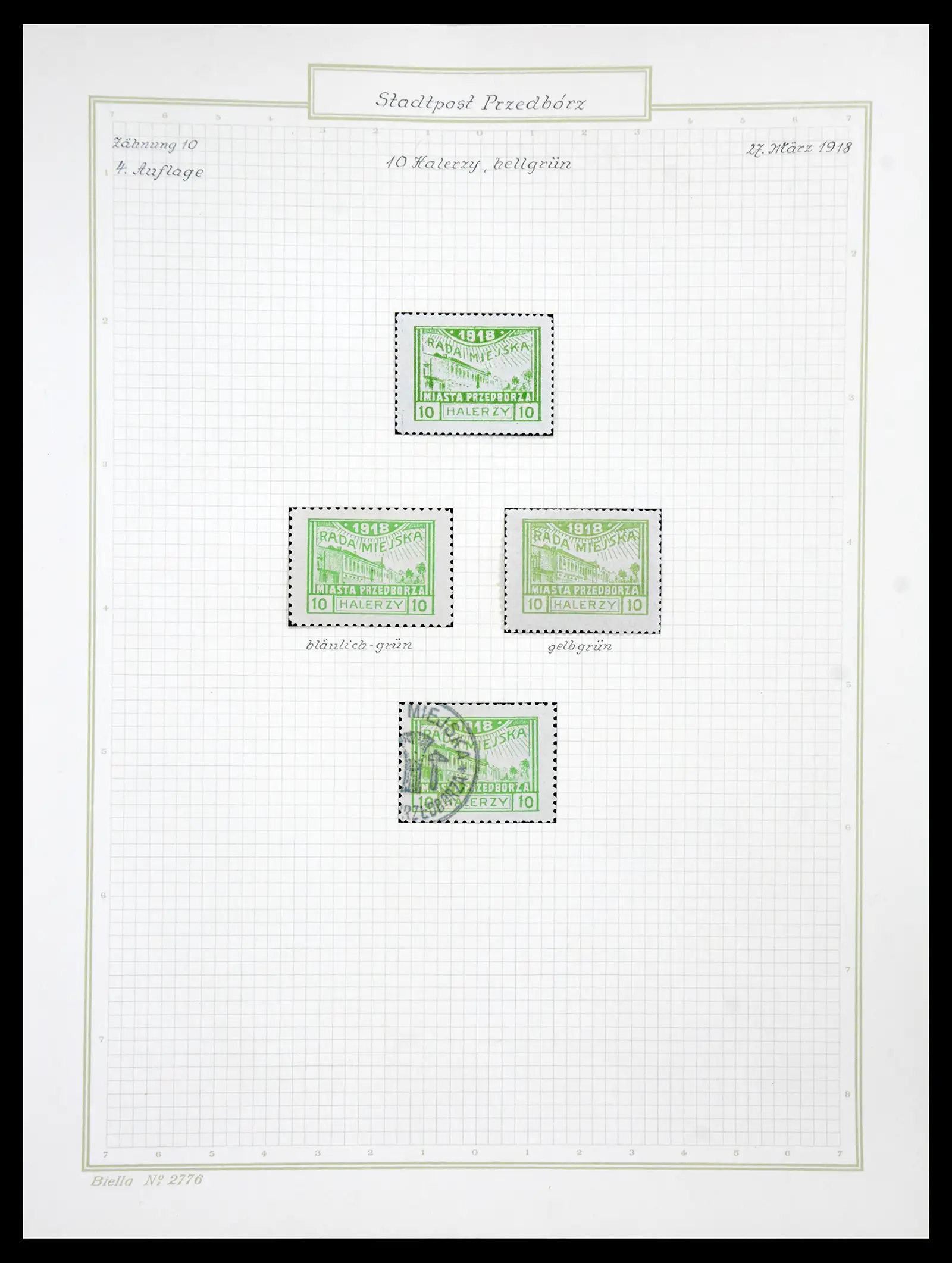 41105 0041 - Stamp collection 41105 Poland local stamps supercollection 1915-1918.