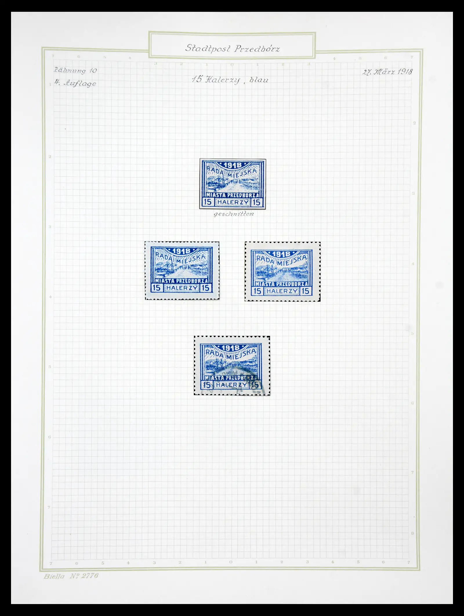 41105 0042 - Stamp collection 41105 Poland local stamps supercollection 1915-1918.