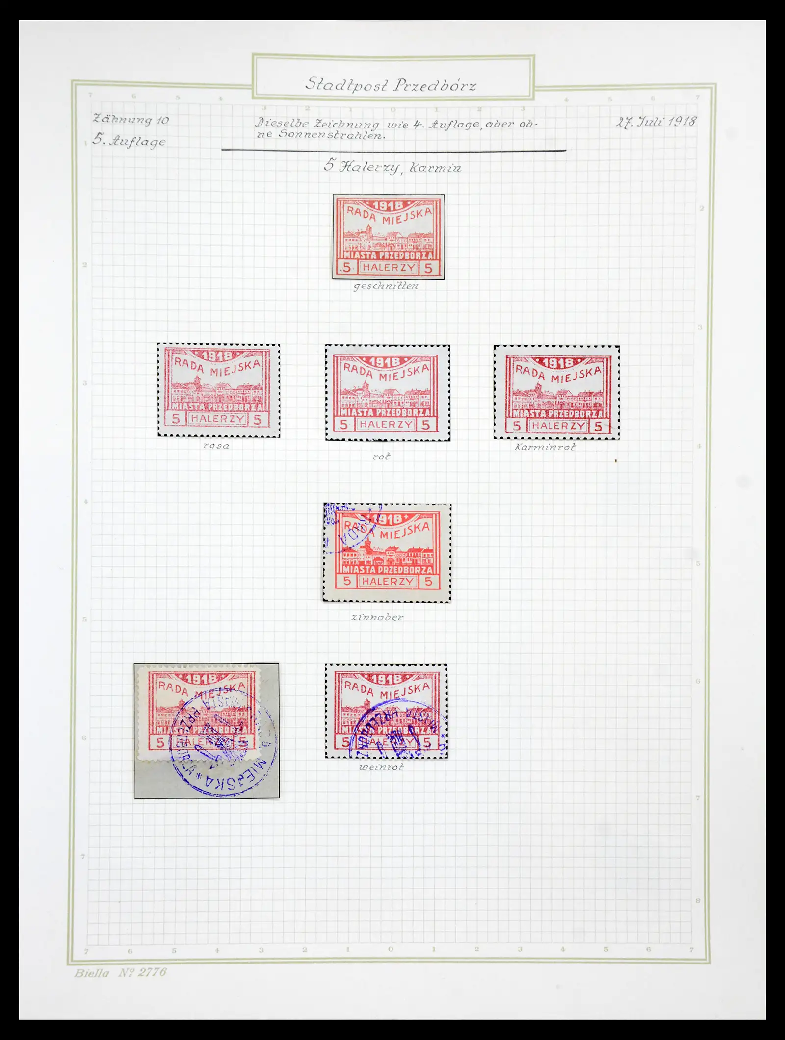 41105 0043 - Stamp collection 41105 Poland local stamps supercollection 1915-1918.