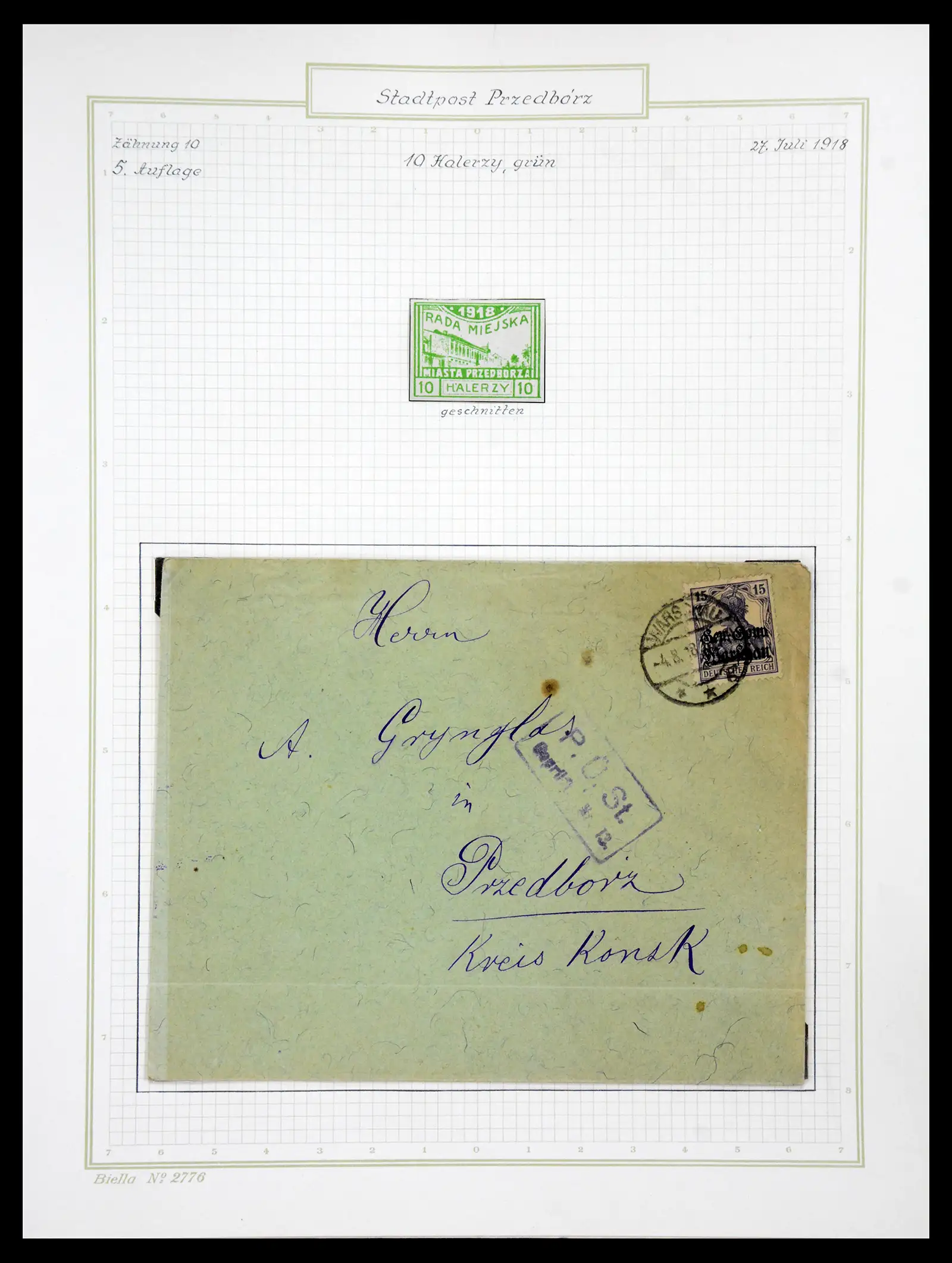 41105 0044 - Stamp collection 41105 Poland local stamps supercollection 1915-1918.