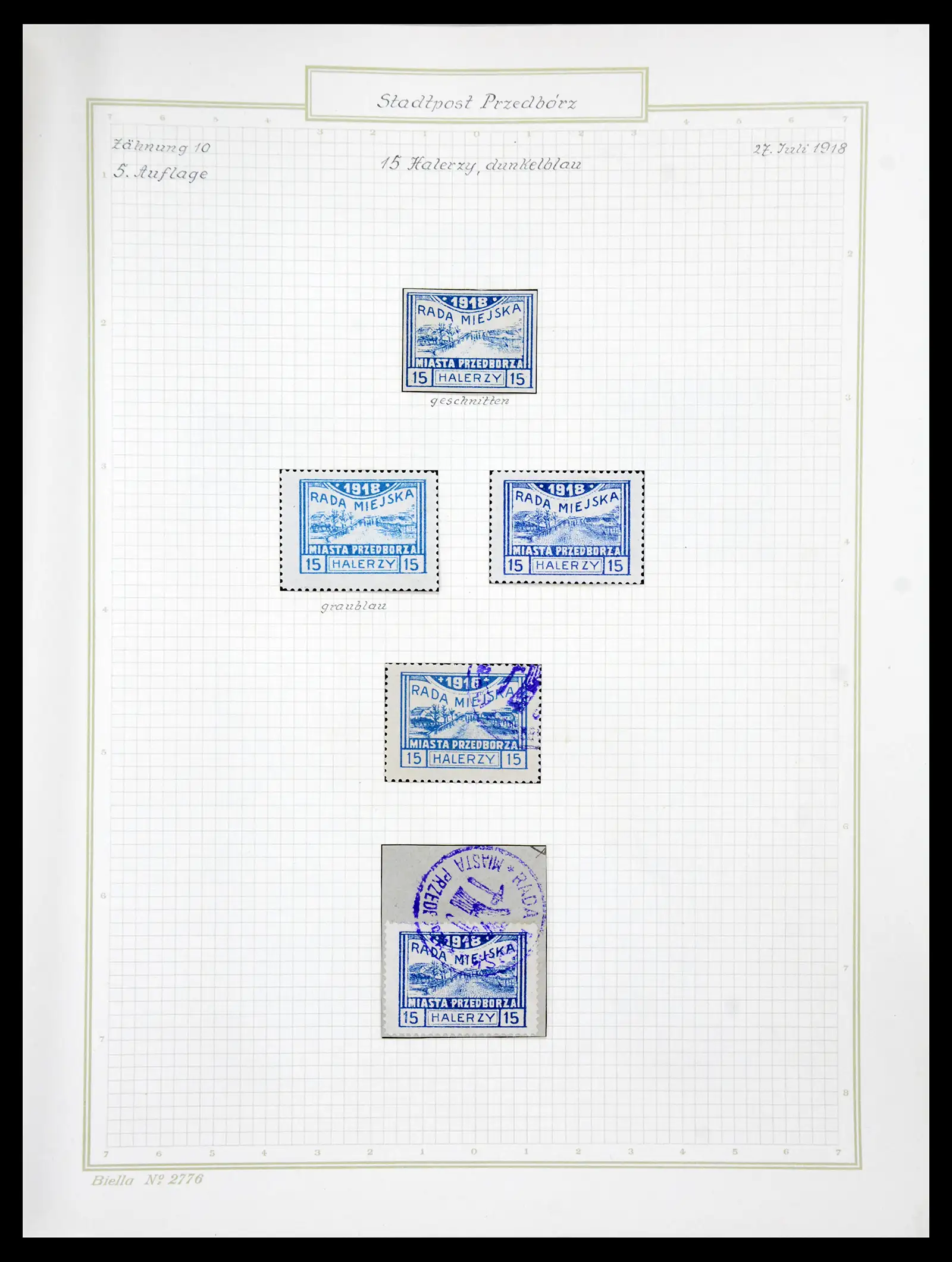 41105 0046 - Stamp collection 41105 Poland local stamps supercollection 1915-1918.