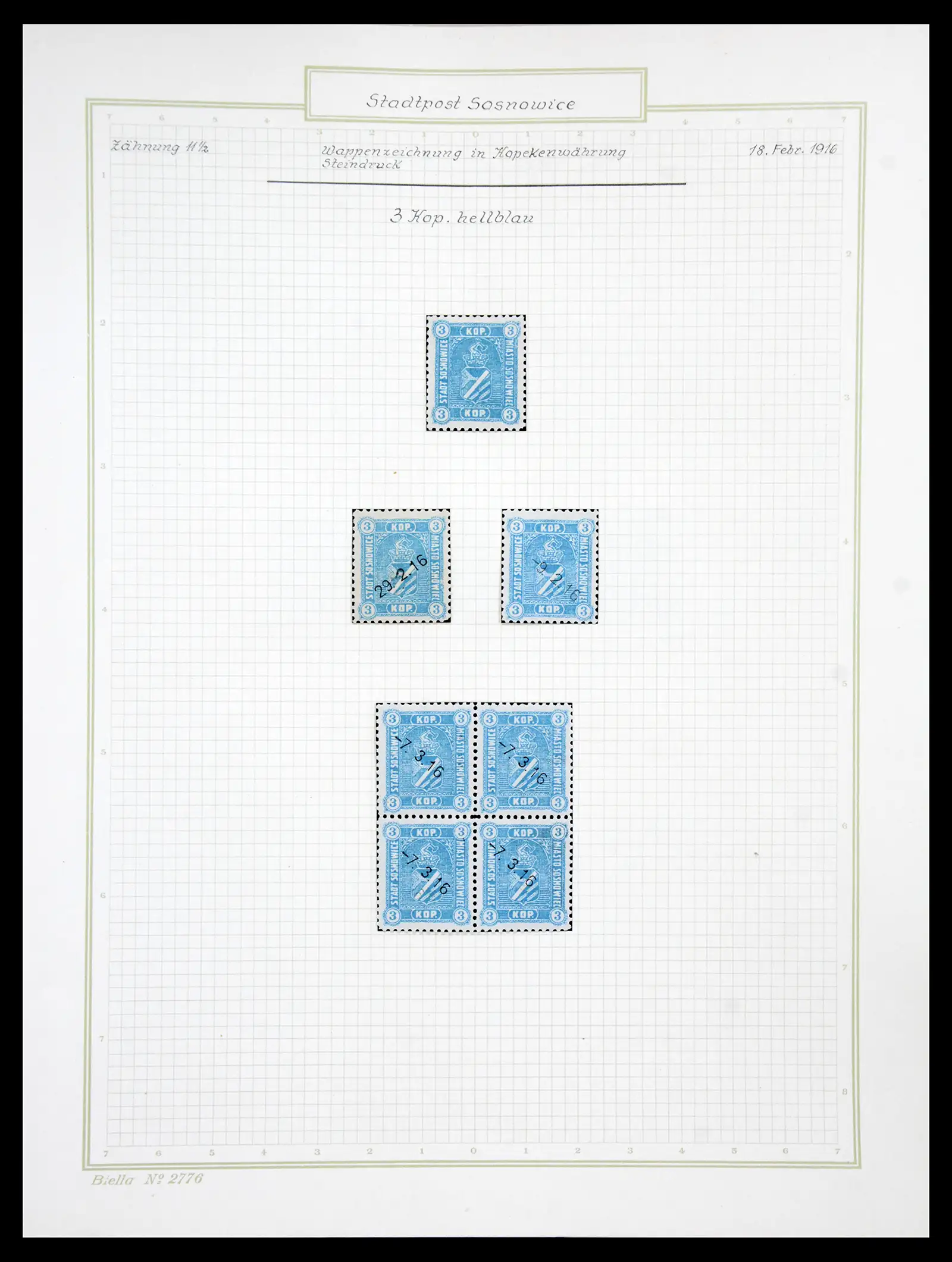 41105 0048 - Stamp collection 41105 Poland local stamps supercollection 1915-1918.