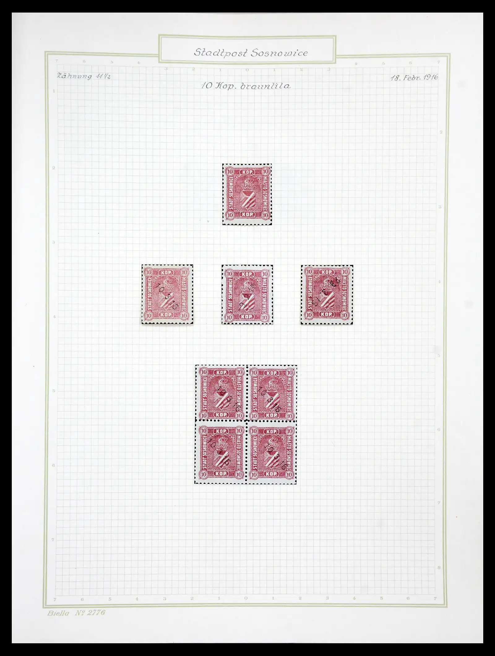 41105 0049 - Stamp collection 41105 Poland local stamps supercollection 1915-1918.