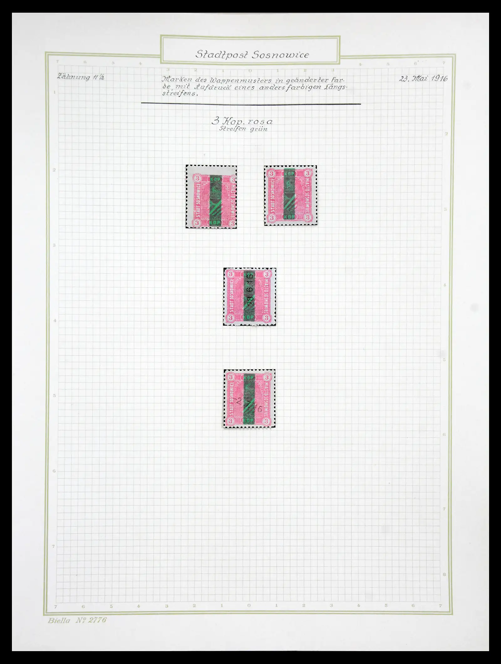 41105 0050 - Stamp collection 41105 Poland local stamps supercollection 1915-1918.