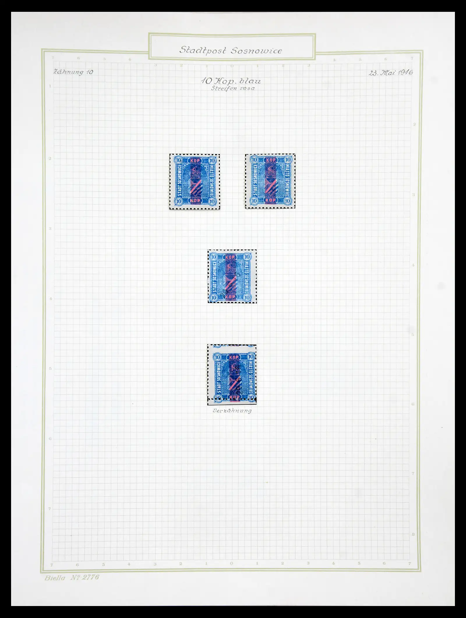 41105 0051 - Stamp collection 41105 Poland local stamps supercollection 1915-1918.