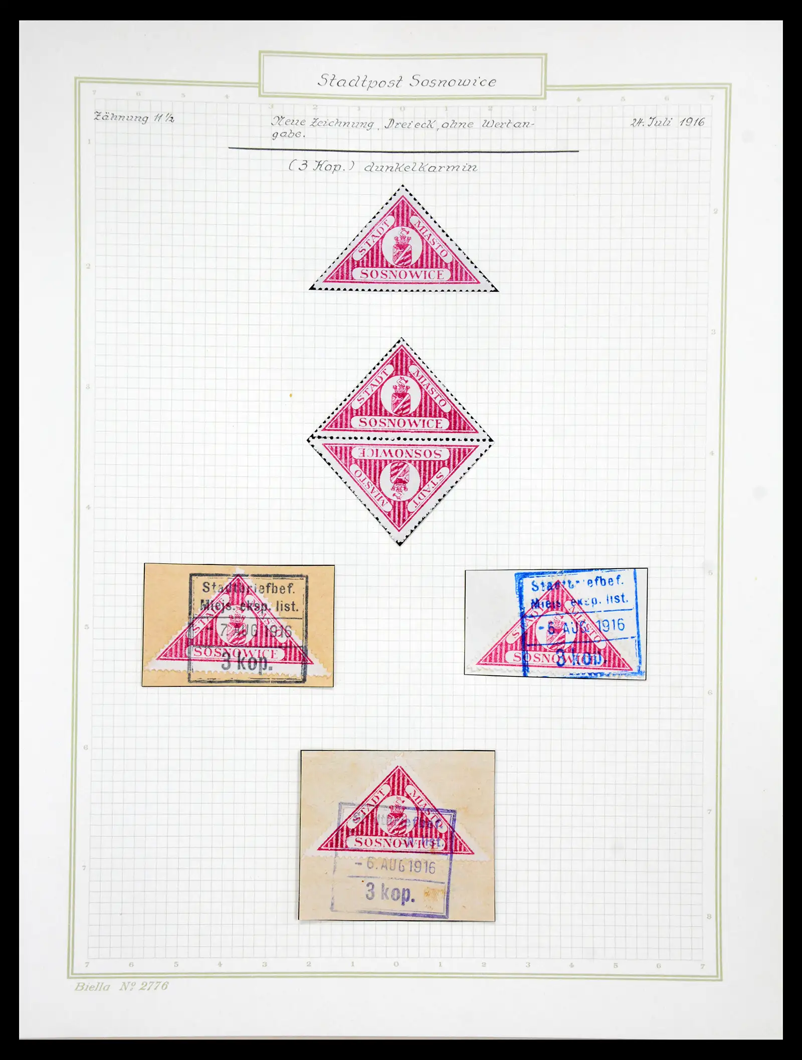 41105 0052 - Stamp collection 41105 Poland local stamps supercollection 1915-1918.