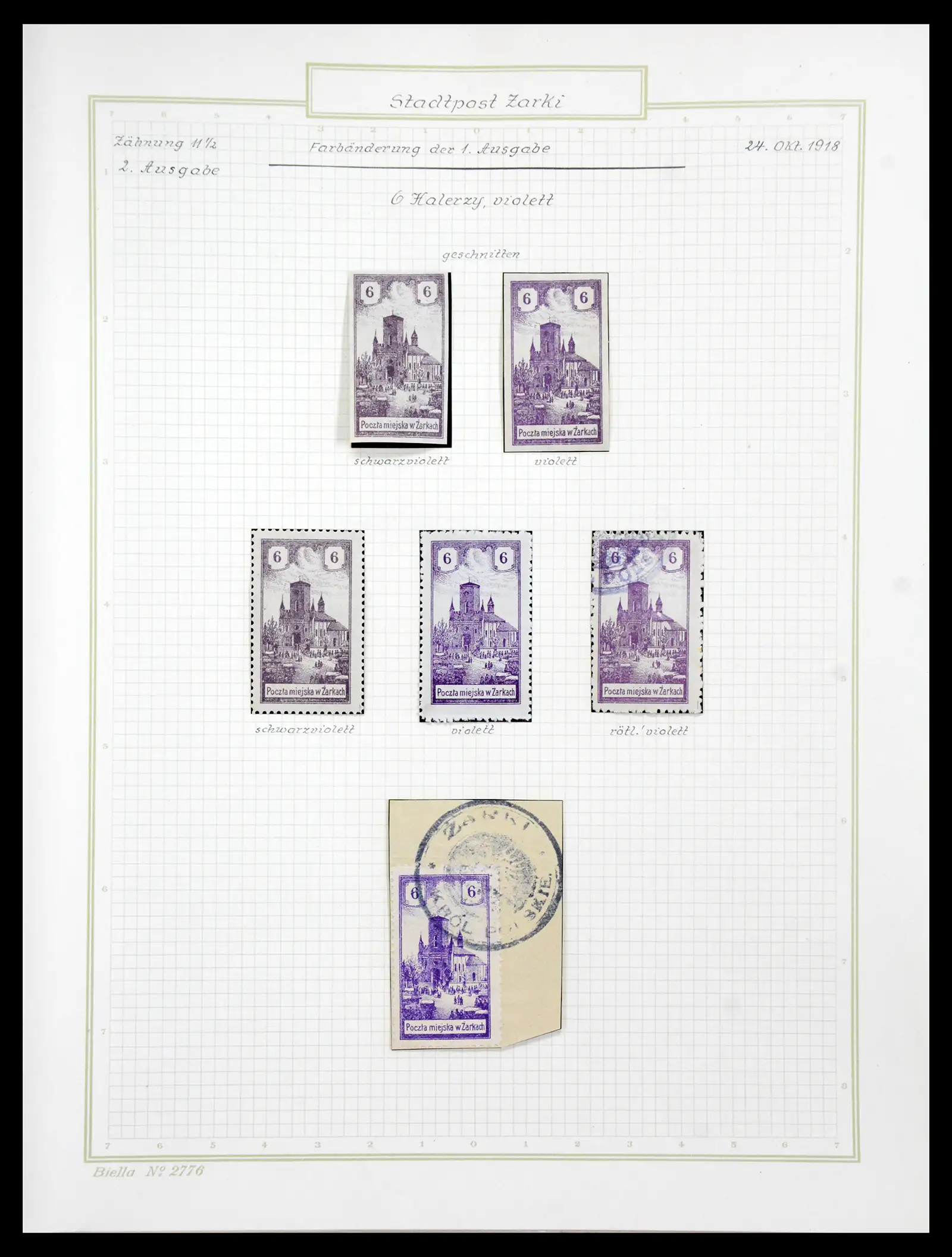 41105 0059 - Stamp collection 41105 Poland local stamps supercollection 1915-1918.