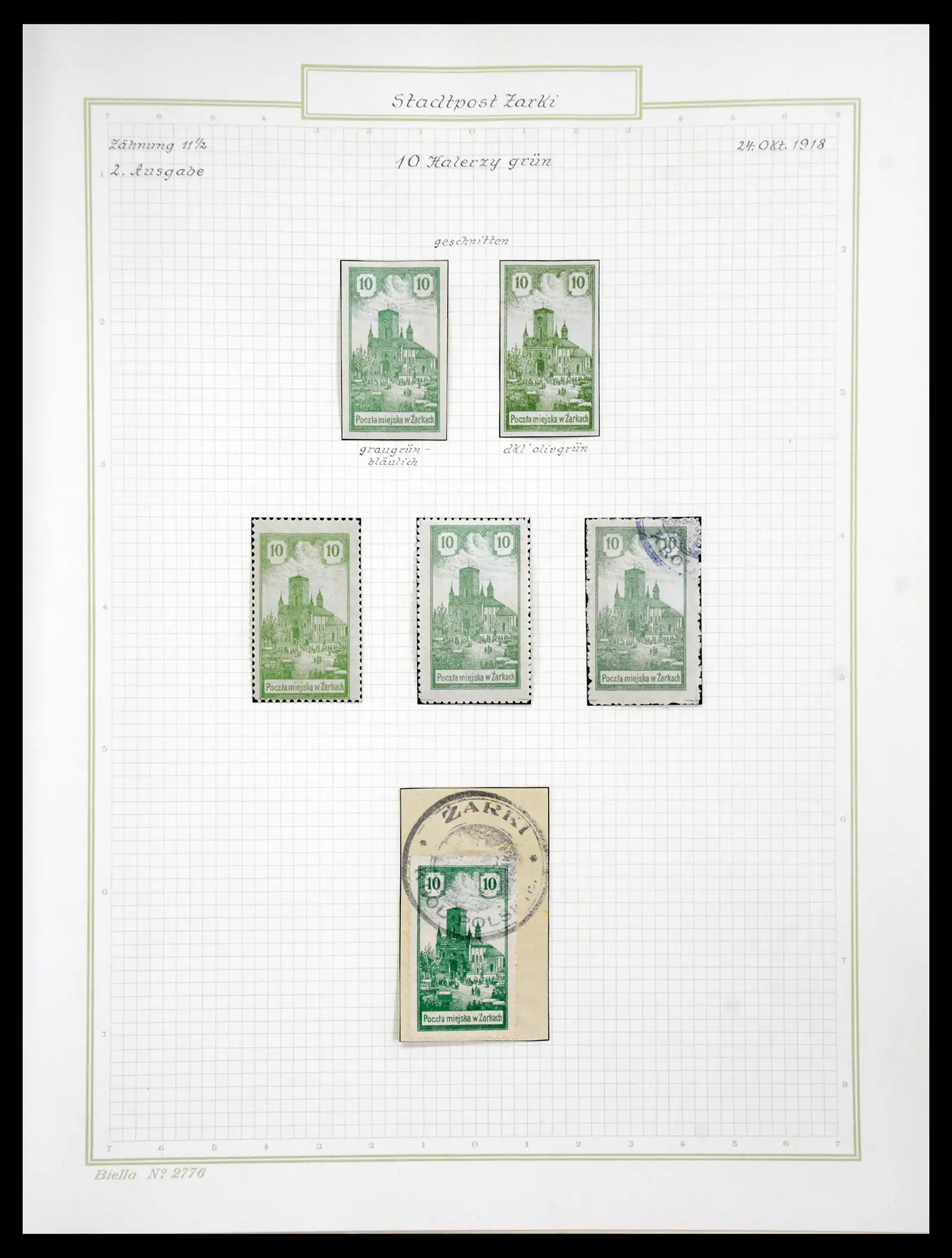 41105 0060 - Stamp collection 41105 Poland local stamps supercollection 1915-1918.