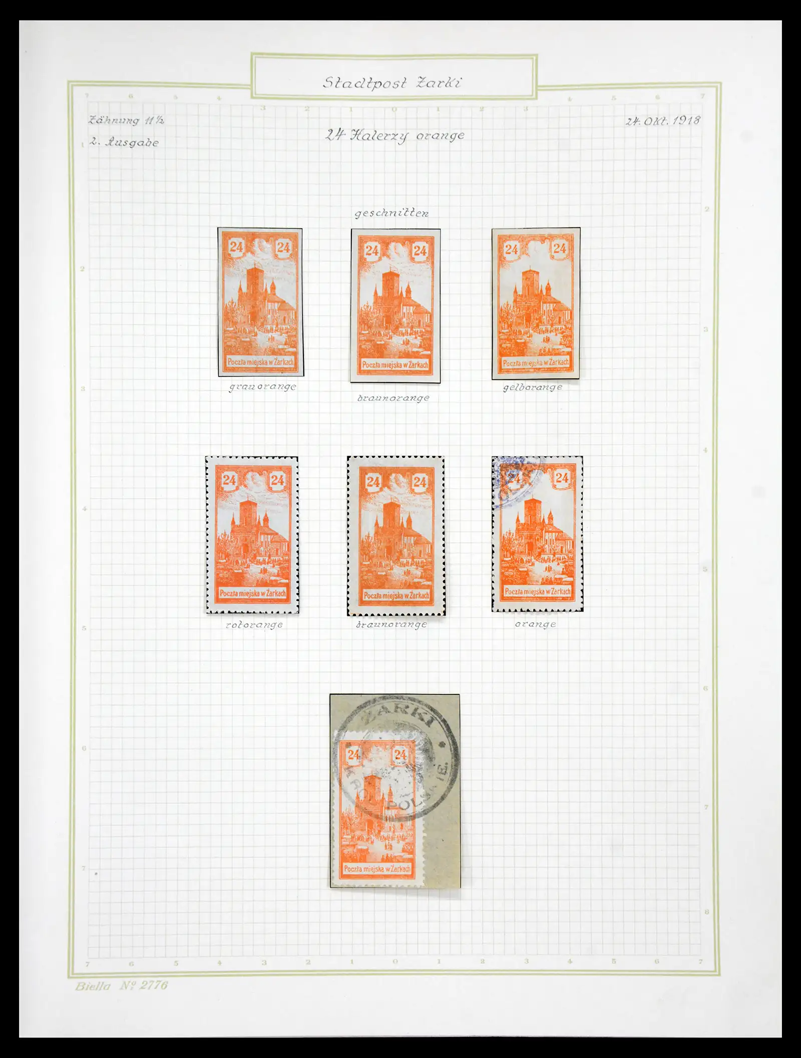 41105 0061 - Stamp collection 41105 Poland local stamps supercollection 1915-1918.