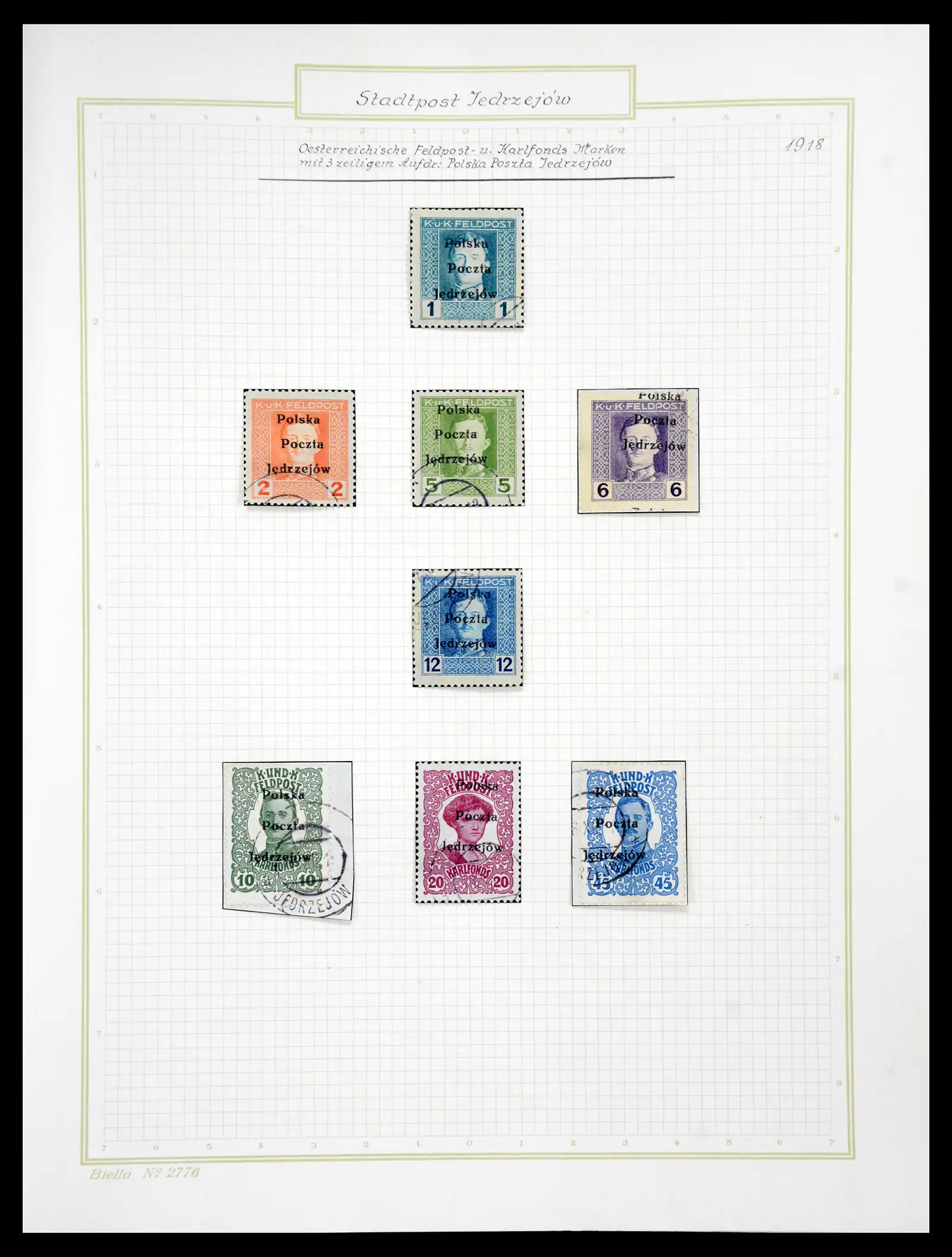 41105 0064 - Stamp collection 41105 Poland local stamps supercollection 1915-1918.