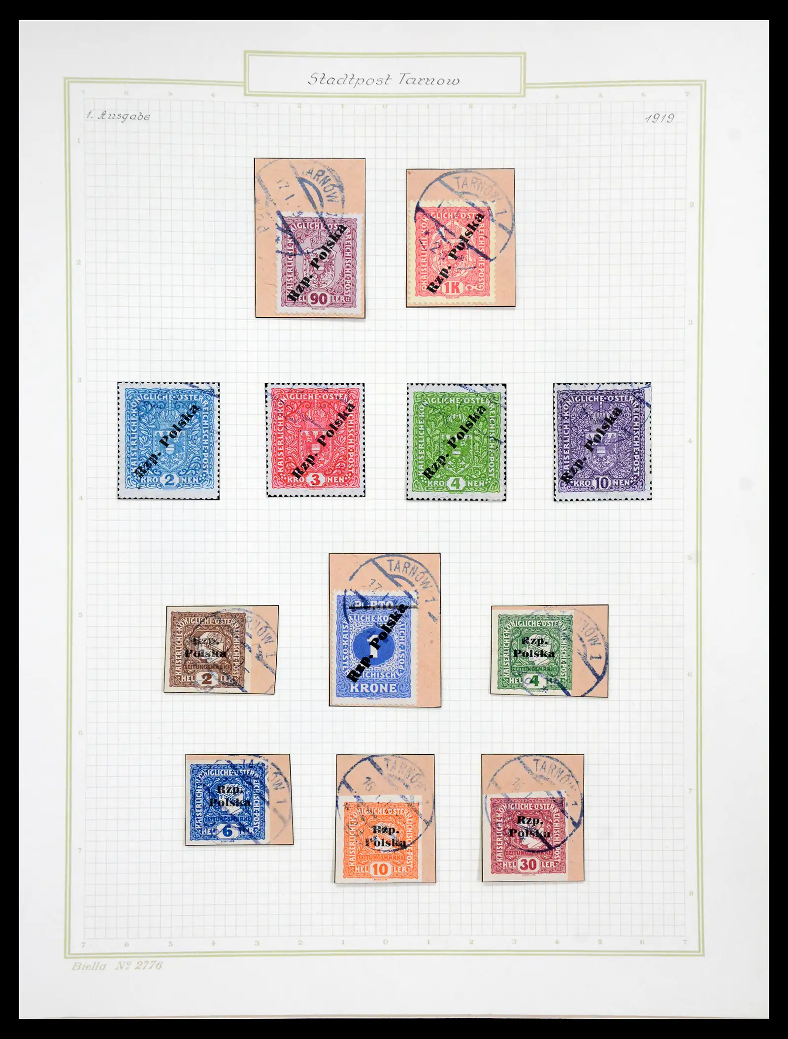 41105 0067 - Stamp collection 41105 Poland local stamps supercollection 1915-1918.