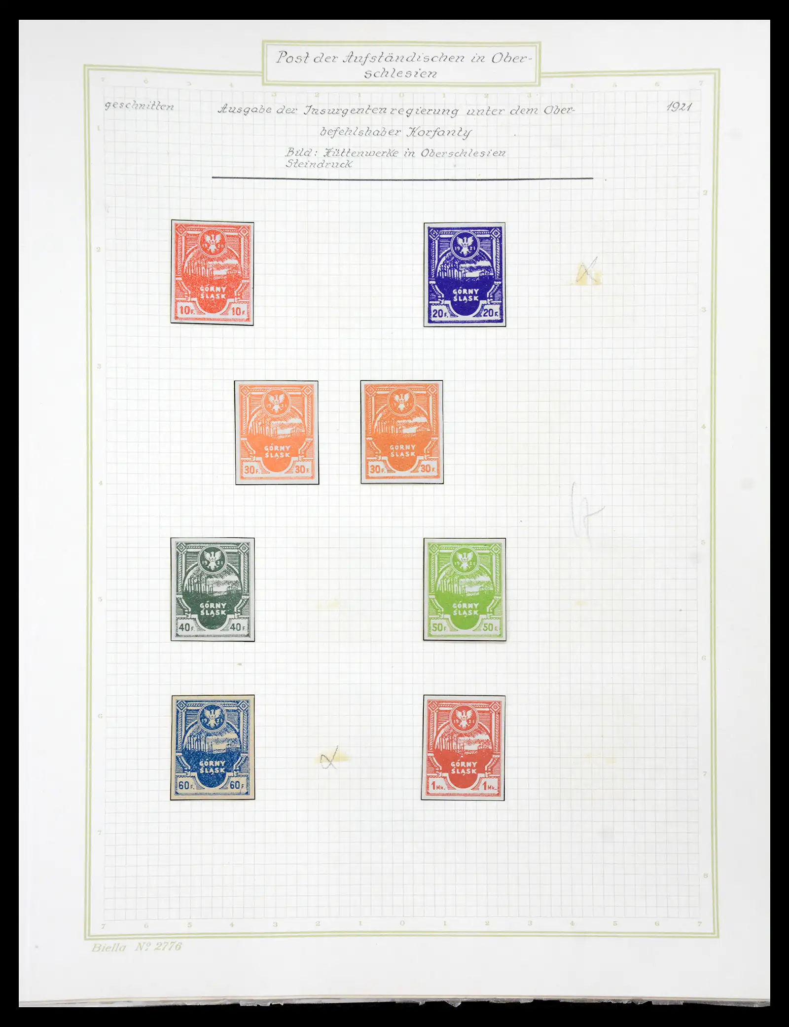 41105 0088 - Stamp collection 41105 Poland local stamps supercollection 1915-1918.