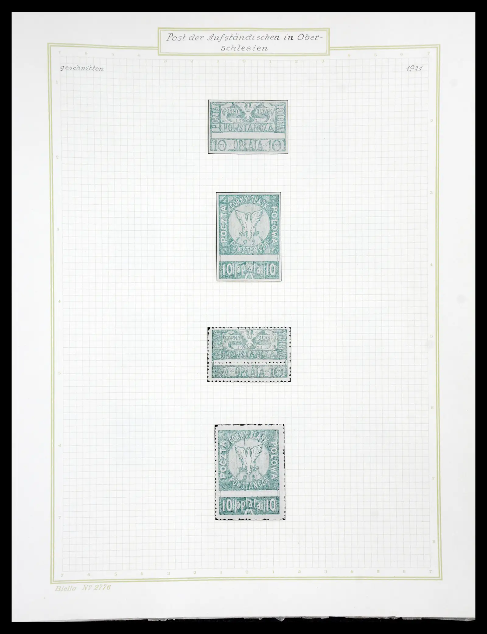 41105 0089 - Stamp collection 41105 Poland local stamps supercollection 1915-1918.