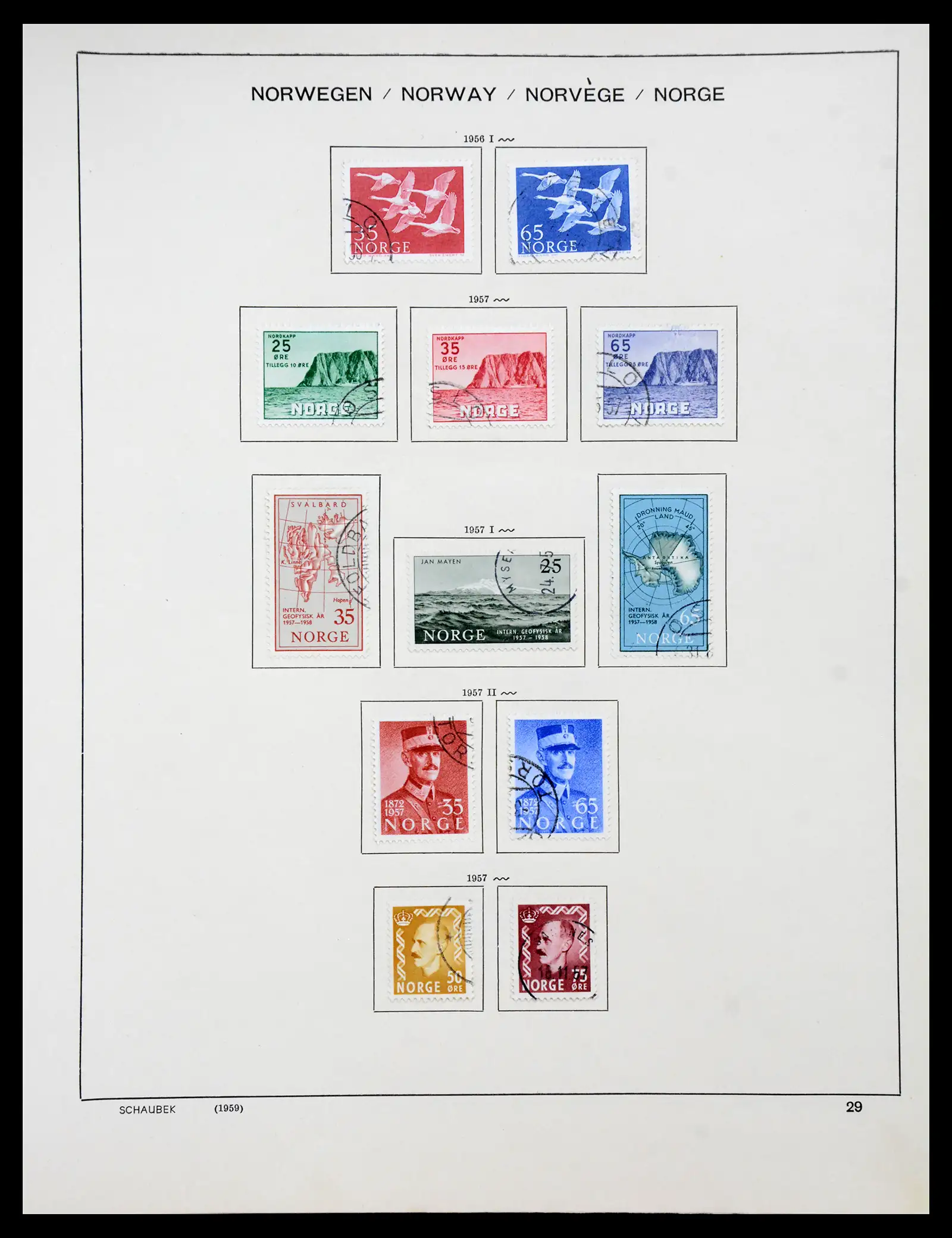 41108 0022 - Stamp collection 41108 Norway 1855-1979.