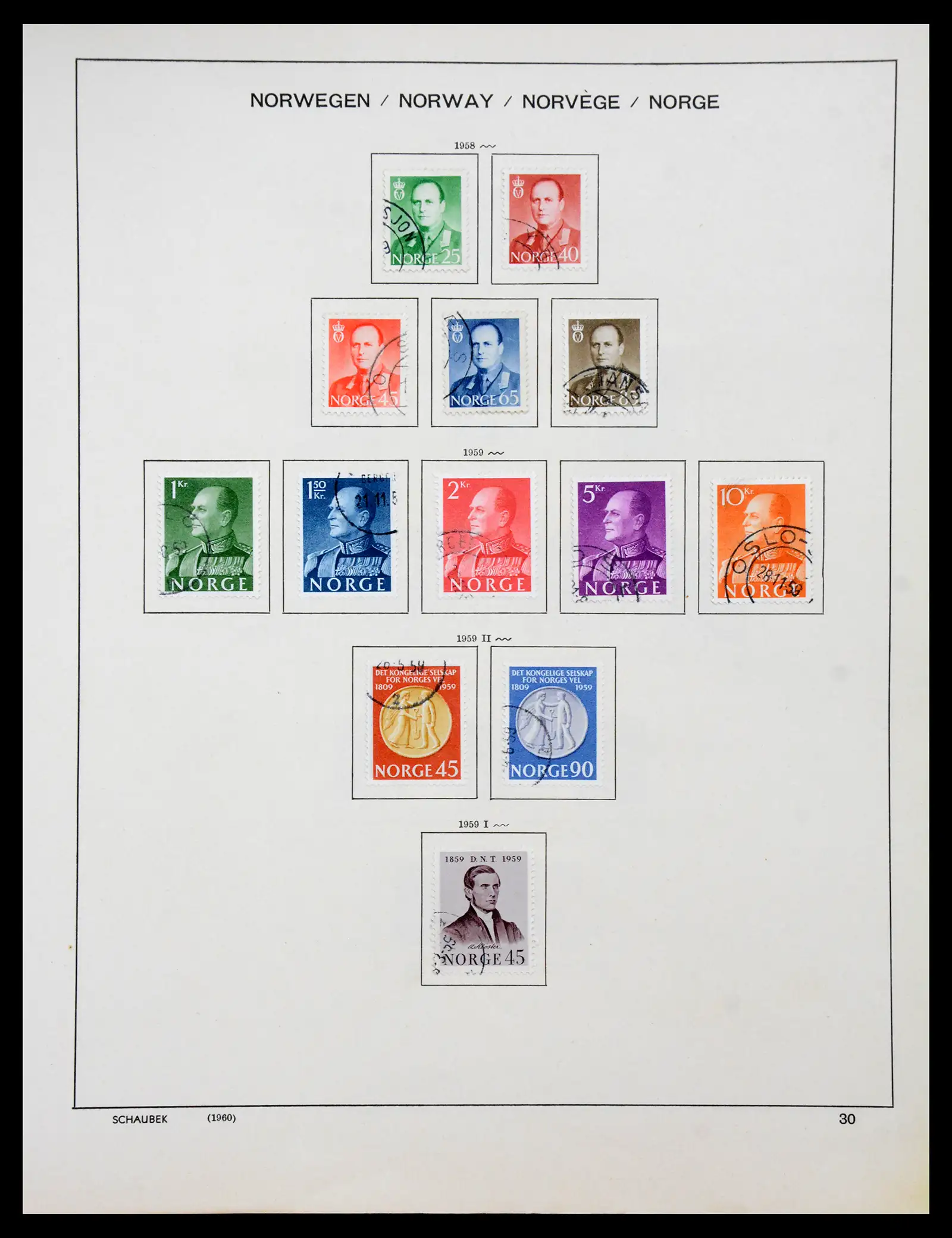 41108 0023 - Stamp collection 41108 Norway 1855-1979.