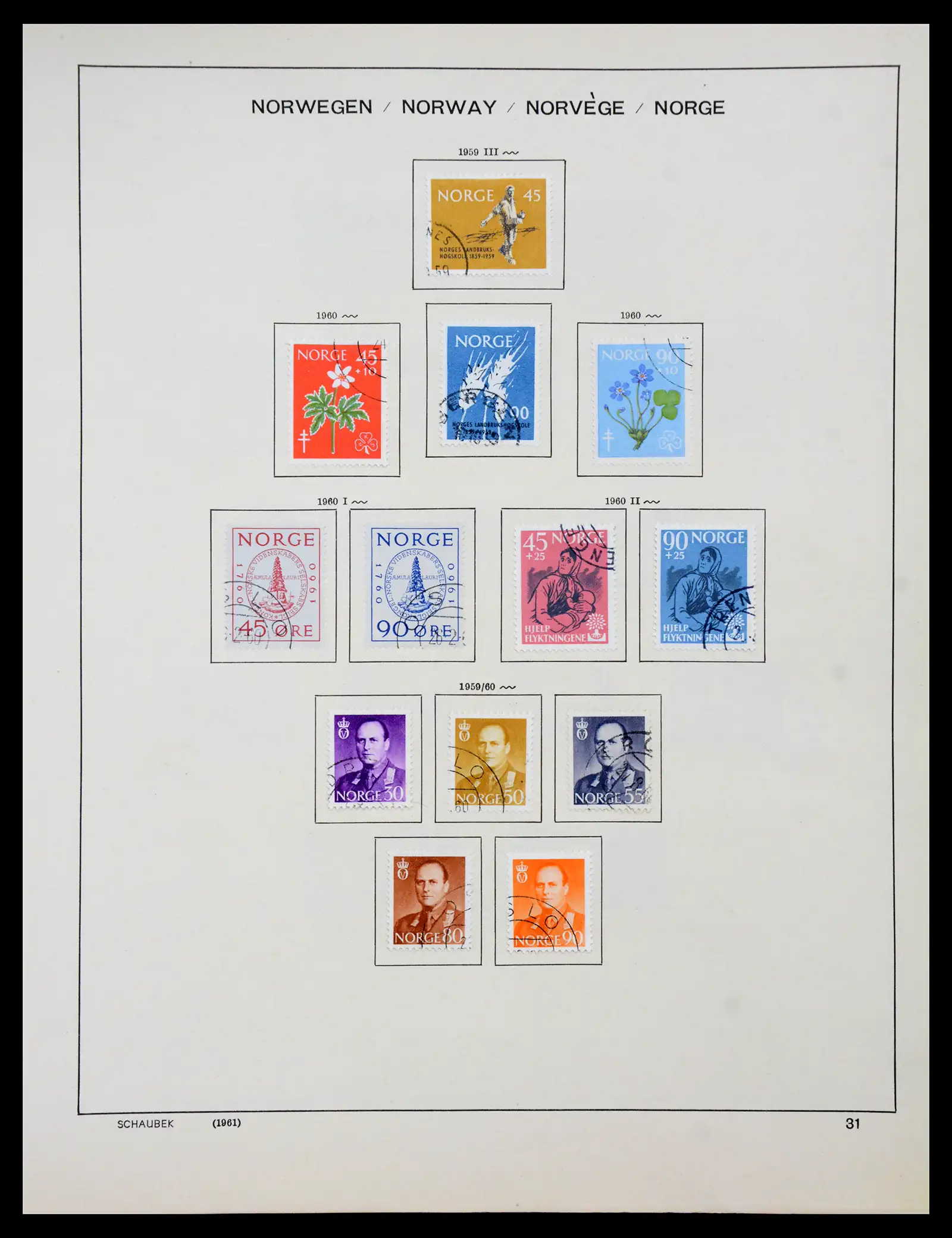 41108 0024 - Stamp collection 41108 Norway 1855-1979.