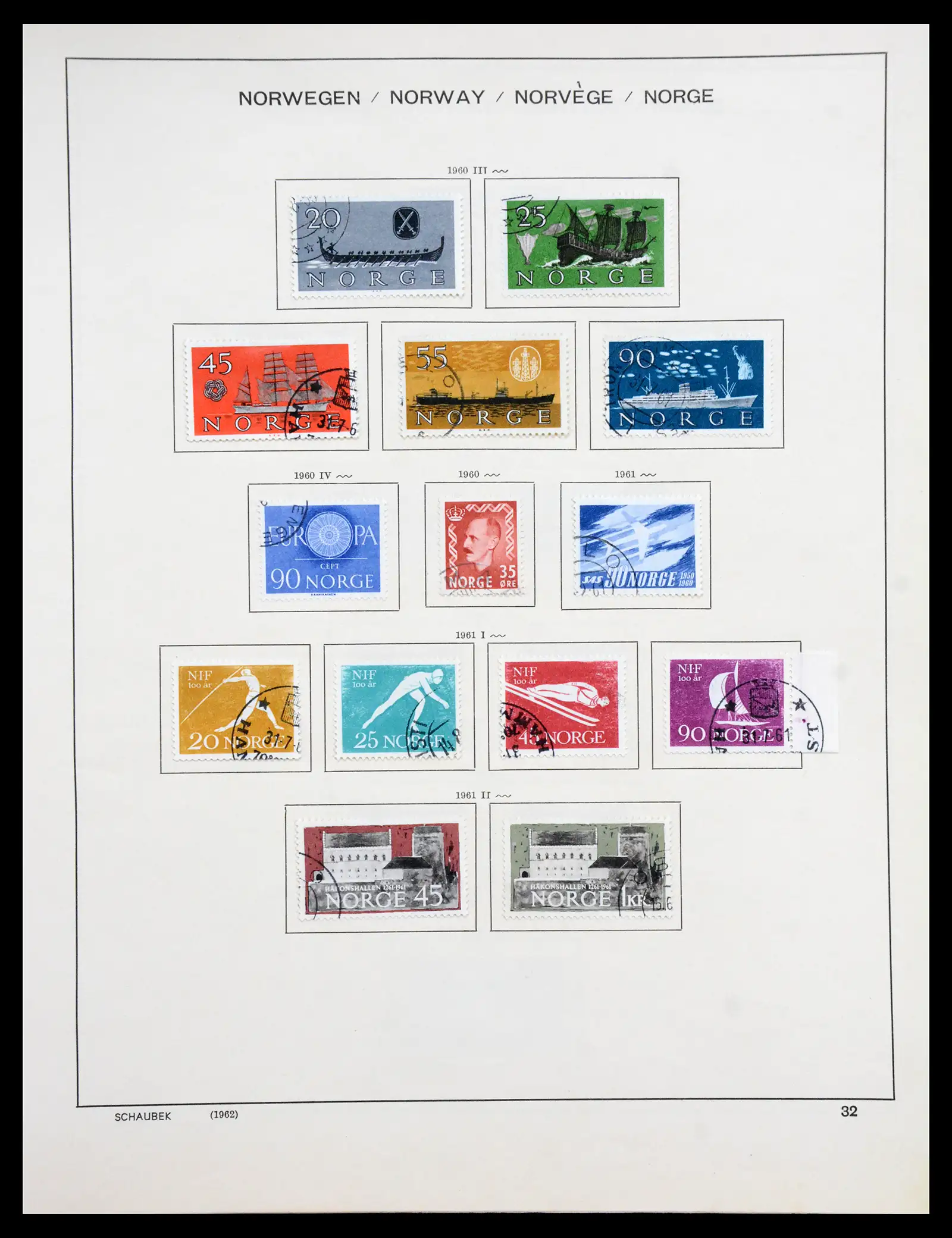 41108 0025 - Stamp collection 41108 Norway 1855-1979.