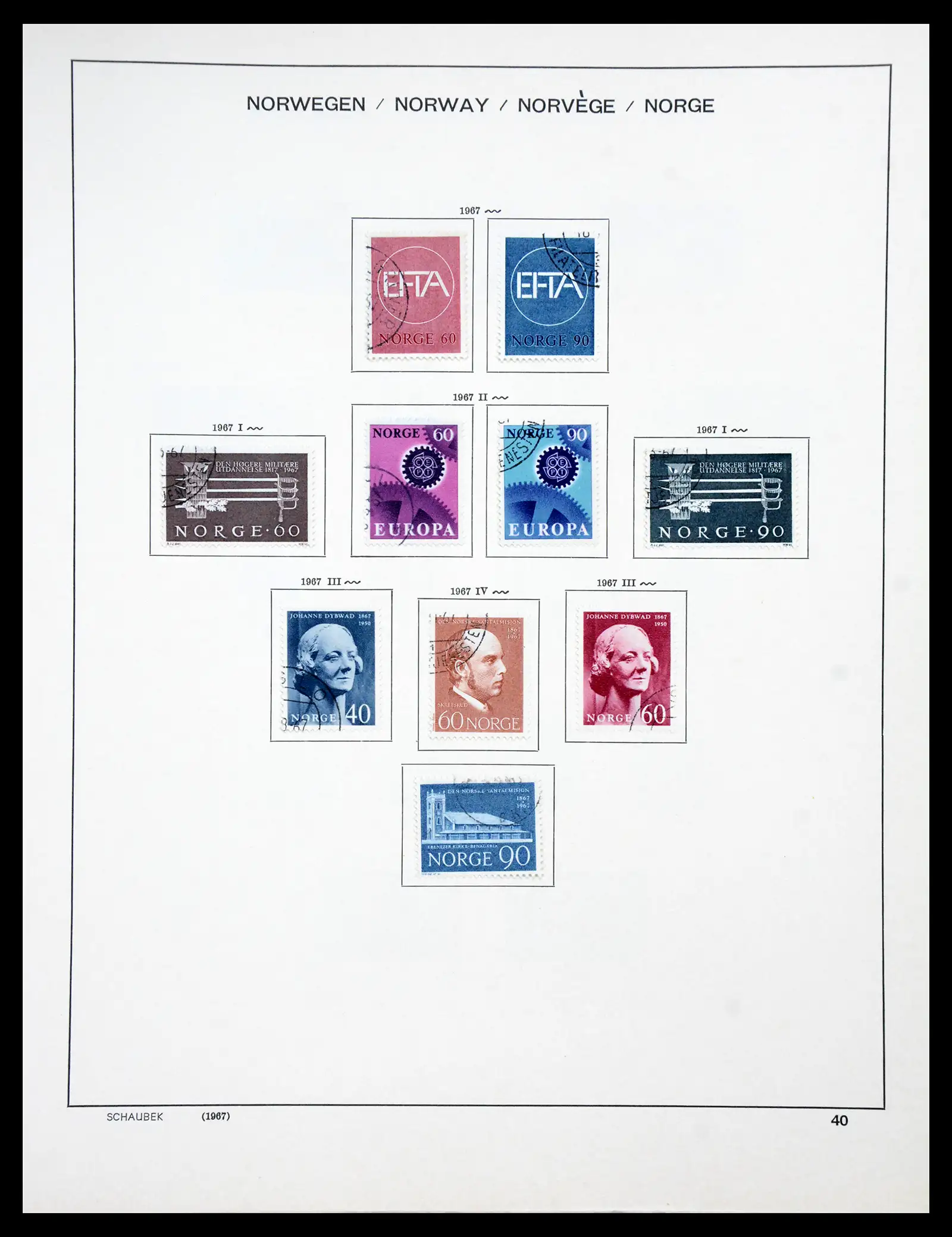 41108 0034 - Stamp collection 41108 Norway 1855-1979.