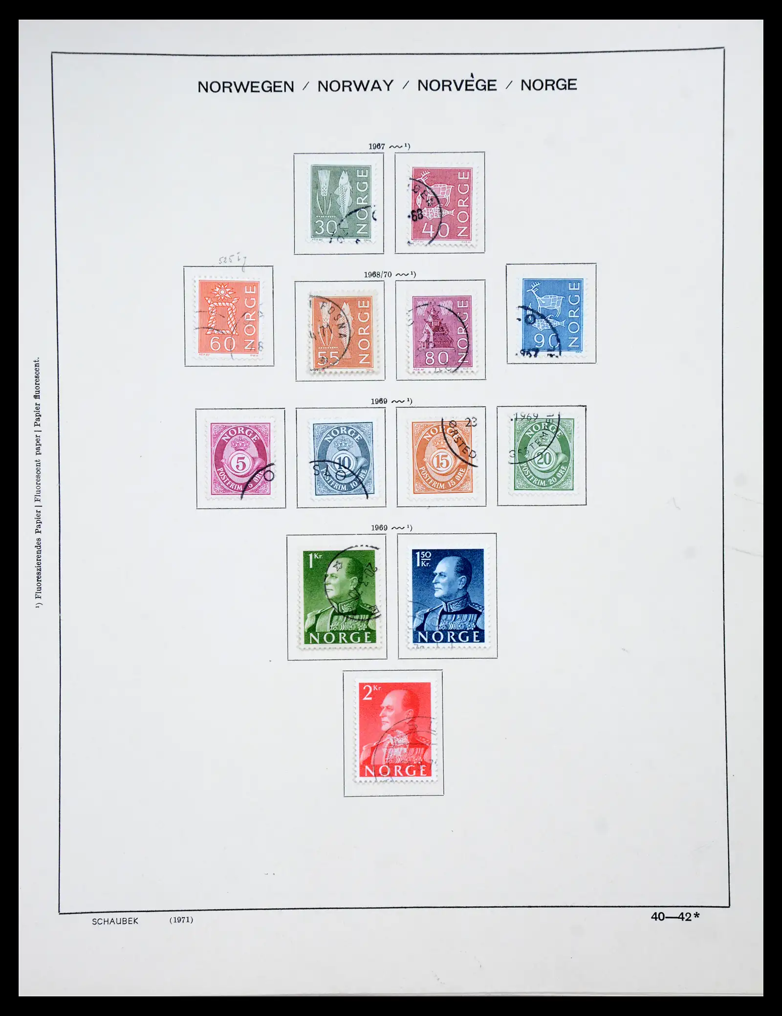 41108 0037 - Stamp collection 41108 Norway 1855-1979.