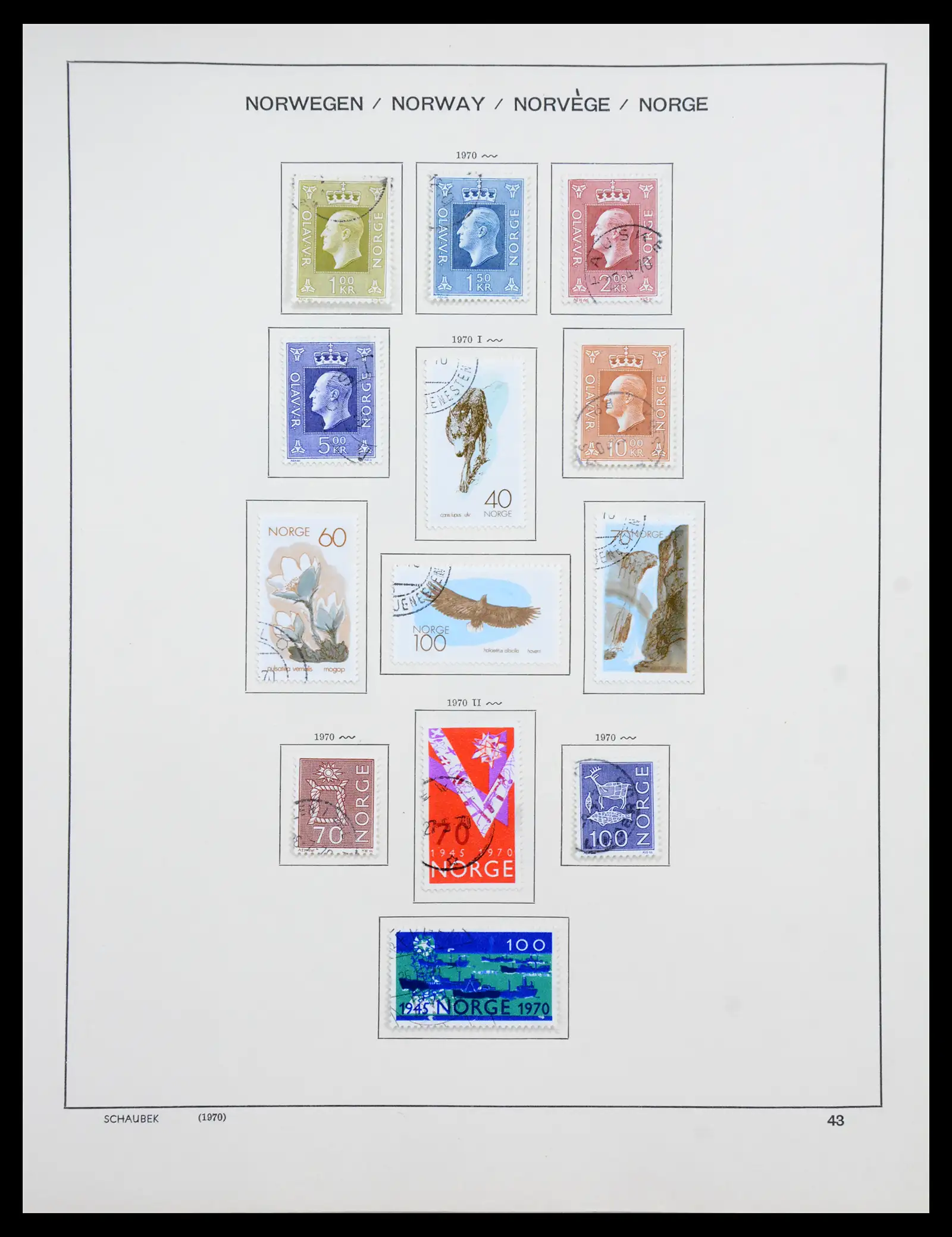 41108 0038 - Stamp collection 41108 Norway 1855-1979.
