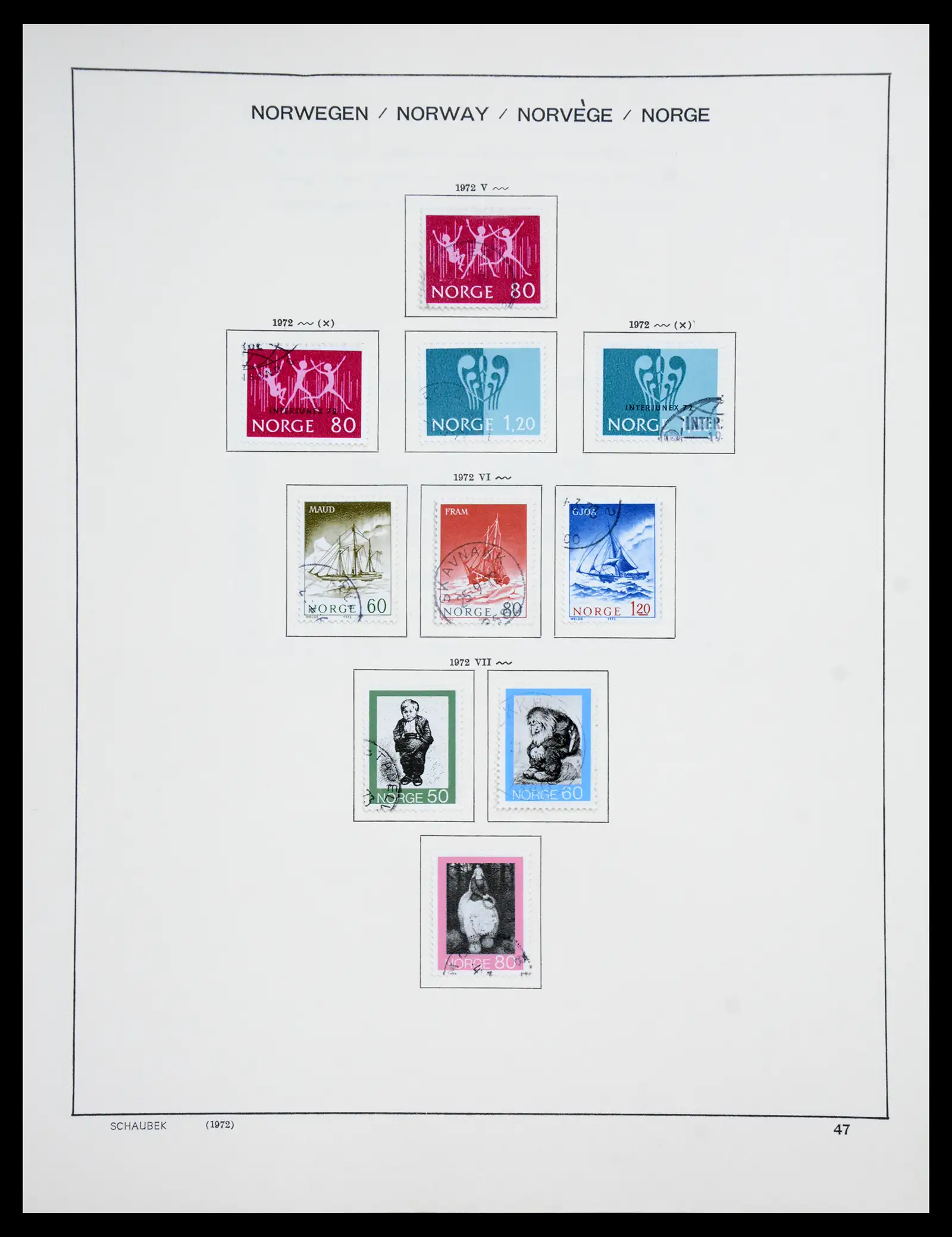 41108 0042 - Stamp collection 41108 Norway 1855-1979.