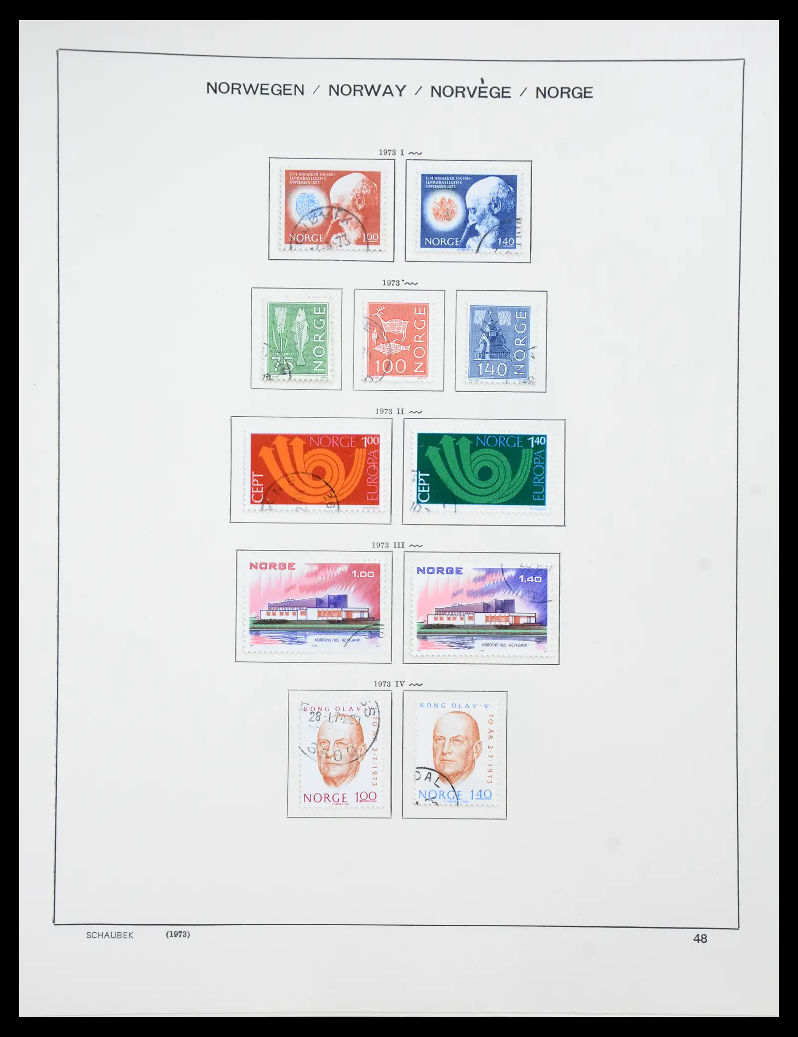 41108 0044 - Stamp collection 41108 Norway 1855-1979.