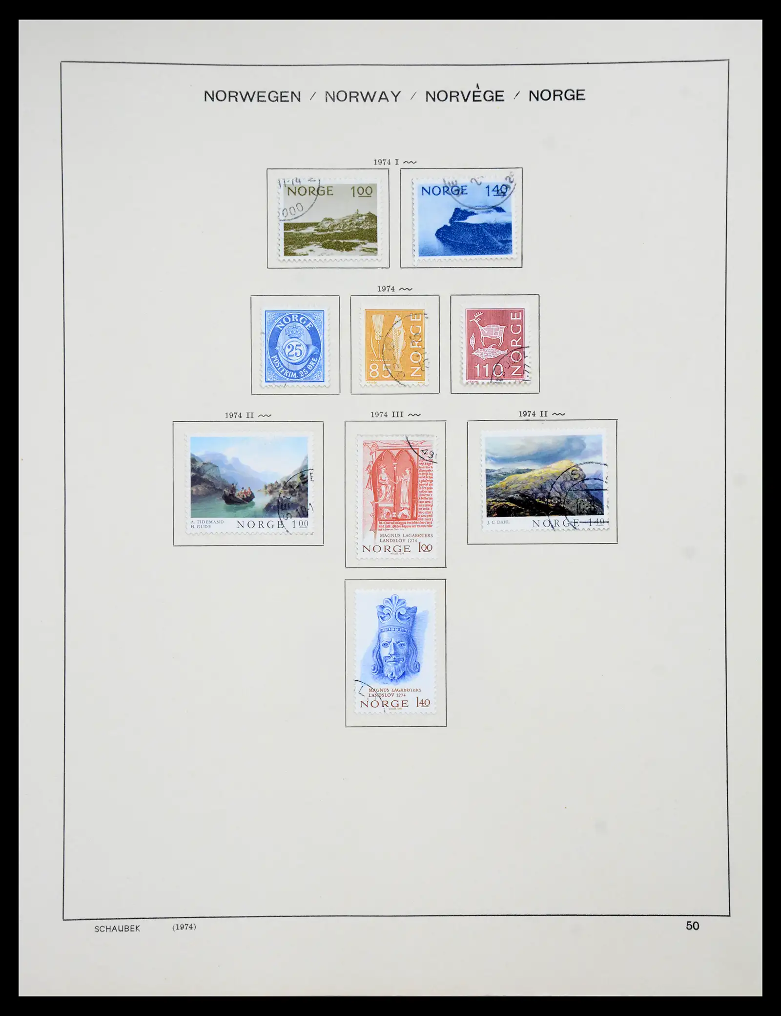 41108 0046 - Stamp collection 41108 Norway 1855-1979.