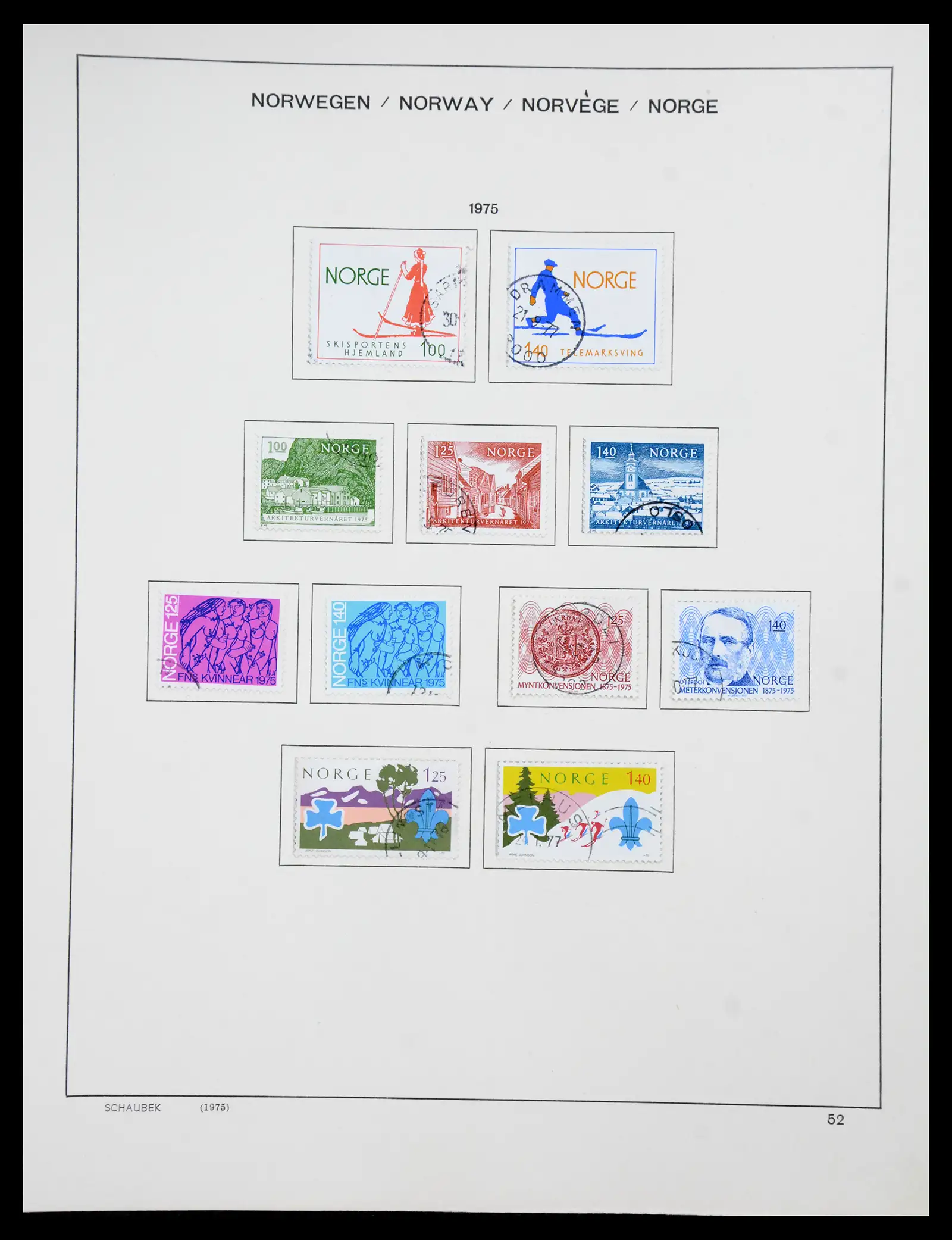 41108 0048 - Stamp collection 41108 Norway 1855-1979.