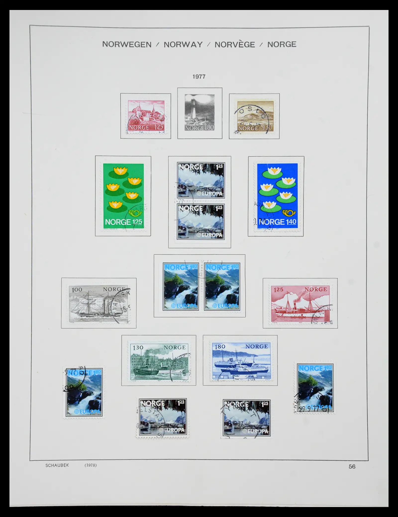 41108 0052 - Stamp collection 41108 Norway 1855-1979.