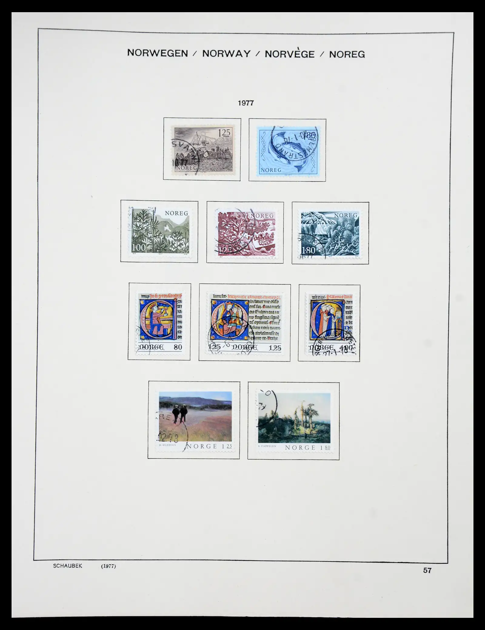 41108 0053 - Stamp collection 41108 Norway 1855-1979.